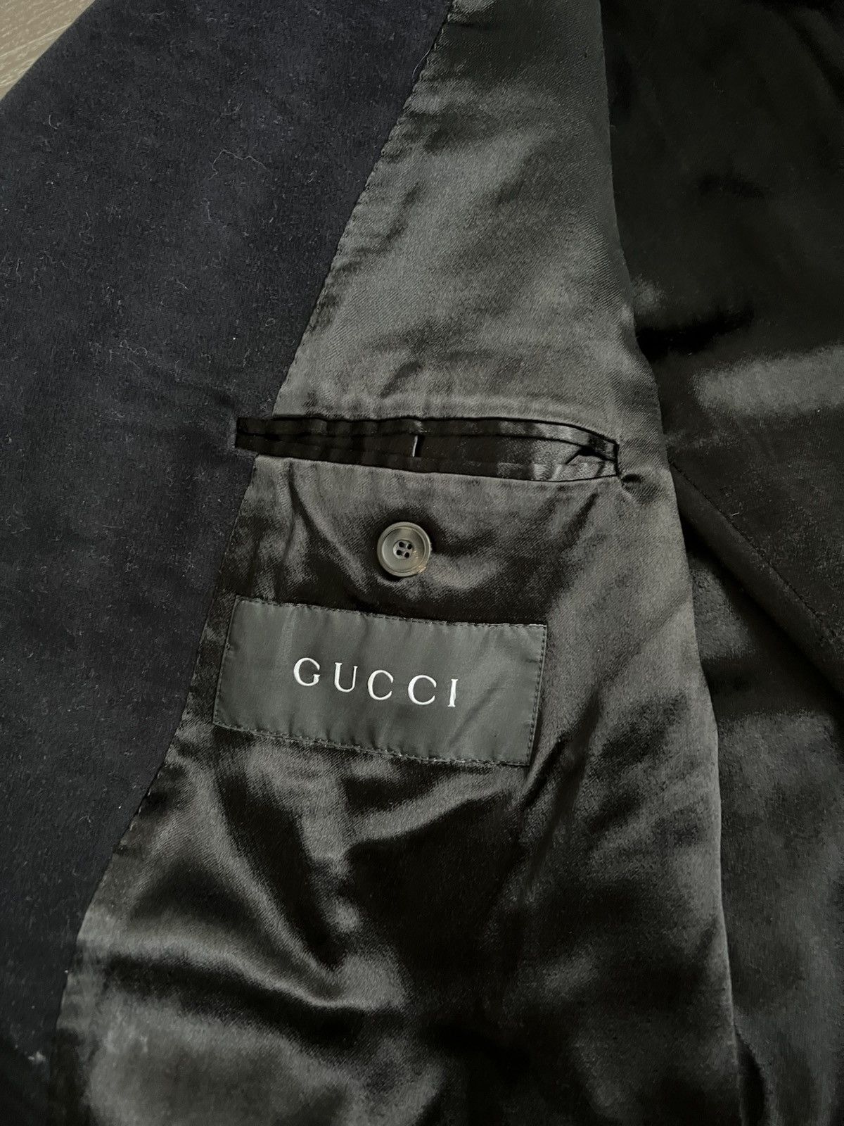 Gucci Vintage Navy Peacoat Size 54R Size US L / EU 52-54 / 3 - 6 Thumbnail
