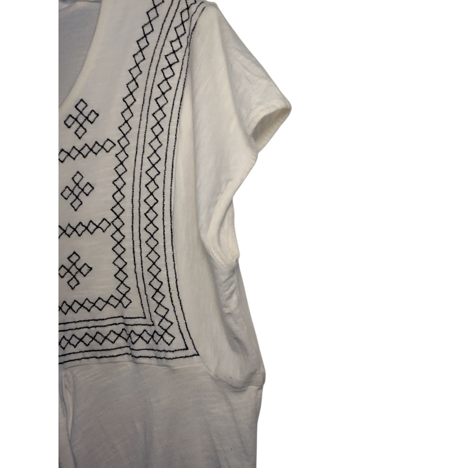 Gloria Vanderbilt Gloria Vanderbilt Womens Short Sleeve Tunic Embroidery Sz XL Size XL / US 12-14 / IT 48-50 - 8 Thumbnail