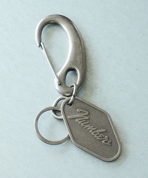 Number (N)ine Number nine LOGO PLATE KEY RIng Size ONE SIZE - 1 Thumbnail