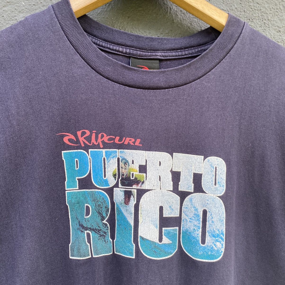 Ripcurl Thrashed Faded Vintage Y2K Rip Curl Puerto Rico Surf Tshirt Size US XL / EU 56 / 4 - 3 Thumbnail
