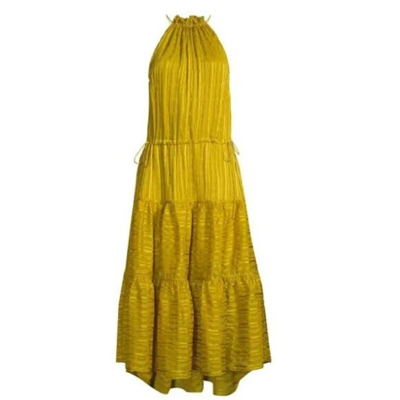 Ted Baker Ted Baker Eymilia Tiered Drawstring Midi-Dress Size L / US 10 / IT 46 - 5 Thumbnail