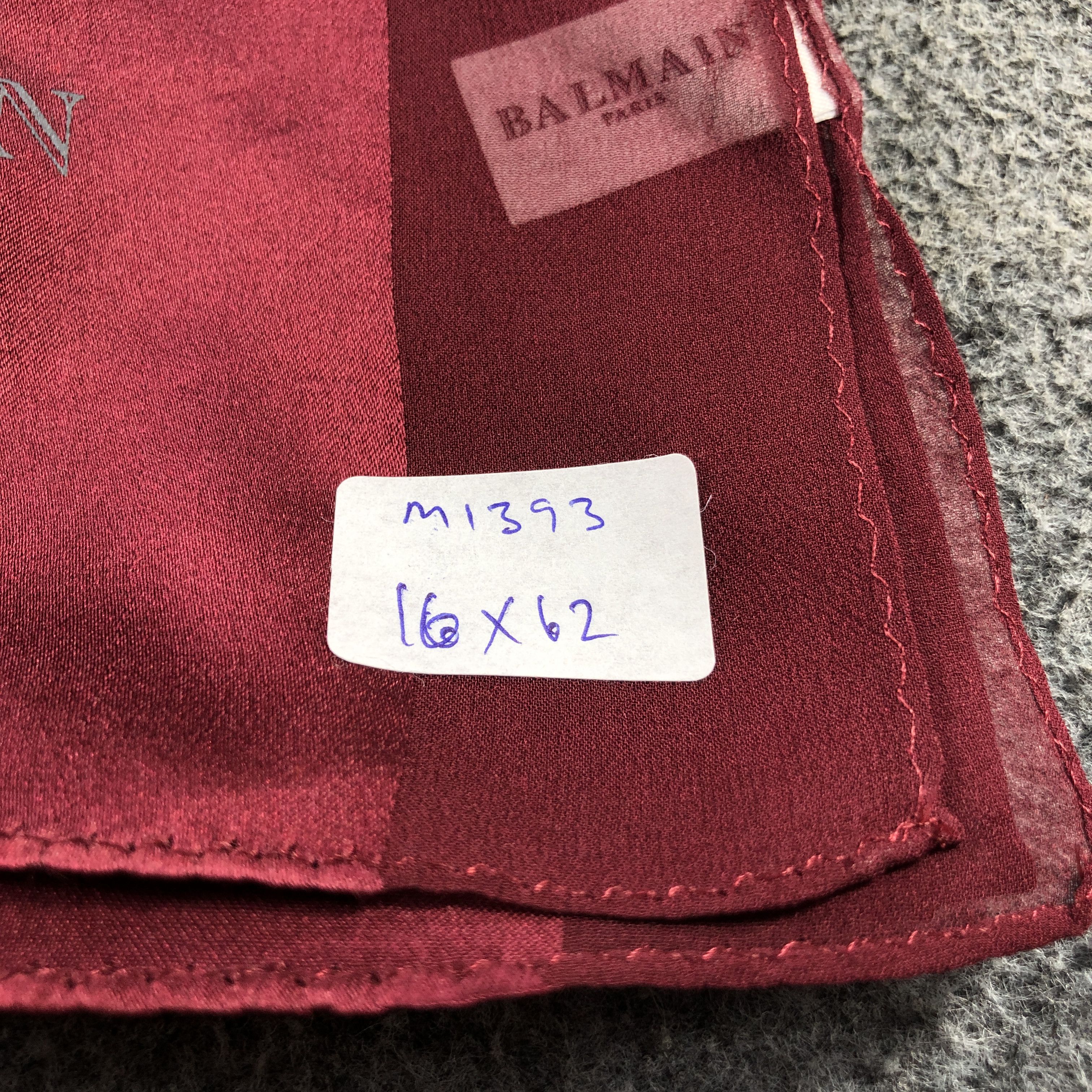 Pierre Balmain Balmain Silk Stole Silk Scarf M1393 Size ONE SIZE - 10 Thumbnail