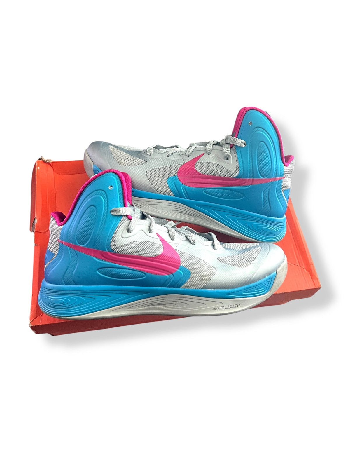 Nike 2012 Nike Hyperfuse - wolf grey/fireberry - size 9.5 Size US 9.5 / EU 42-43 - 6 Thumbnail