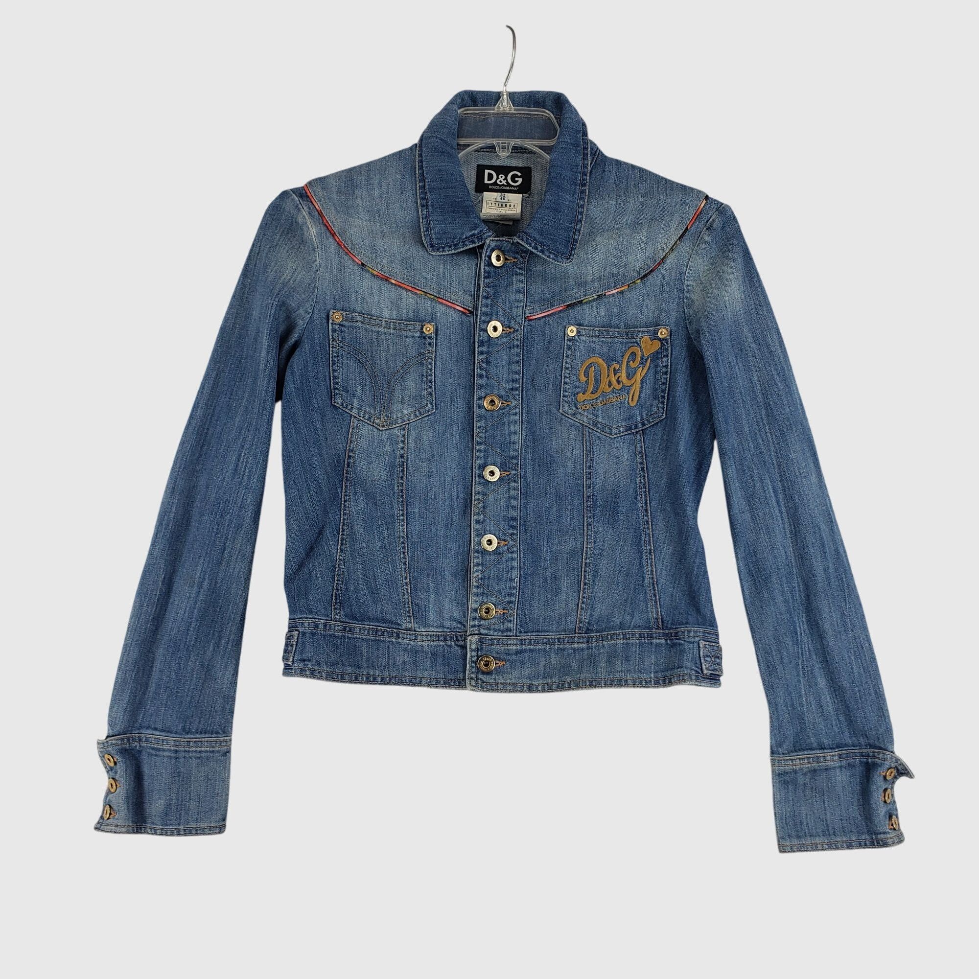 Dolce & Gabbana Vintage It D&G Dolce & Gabbana Women’s Denim Jacket 46/US10 Size L / US 10 / IT 46 - 1 Thumbnail