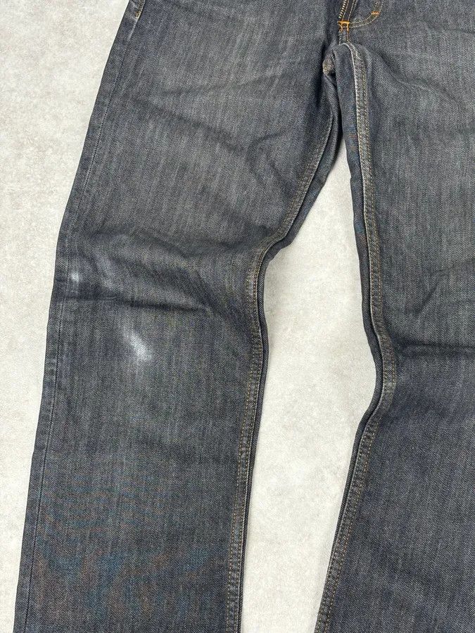 Dolce & Gabbana 2000s Dolce & Gabbana Dark Grey Denim Power Straight Jeans Size US 30 / EU 46 - 9 Thumbnail