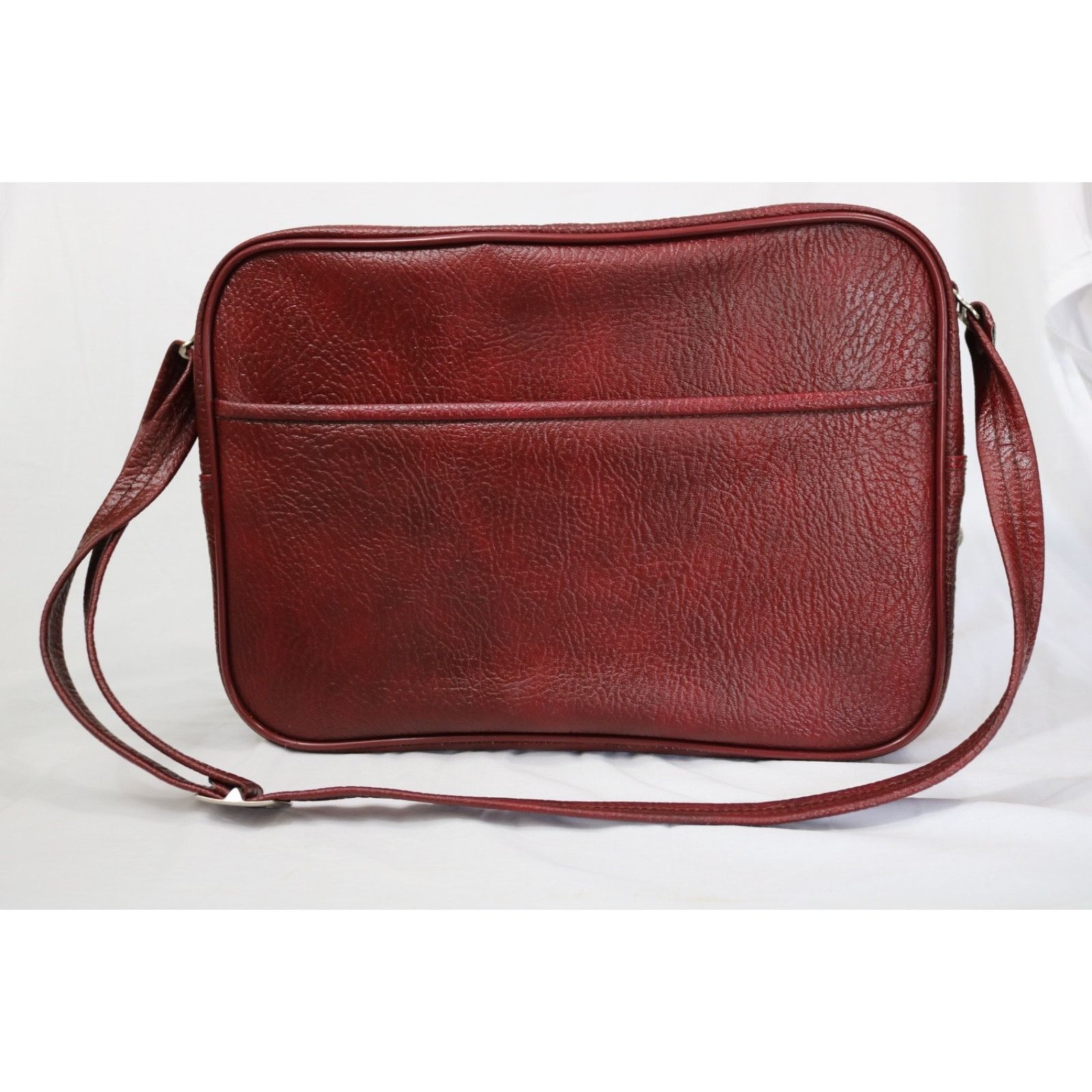 Vintage Vintage Red Leather Briefcase Large Bag Embossed w/ Lock Size ONE SIZE - 2 Thumbnail