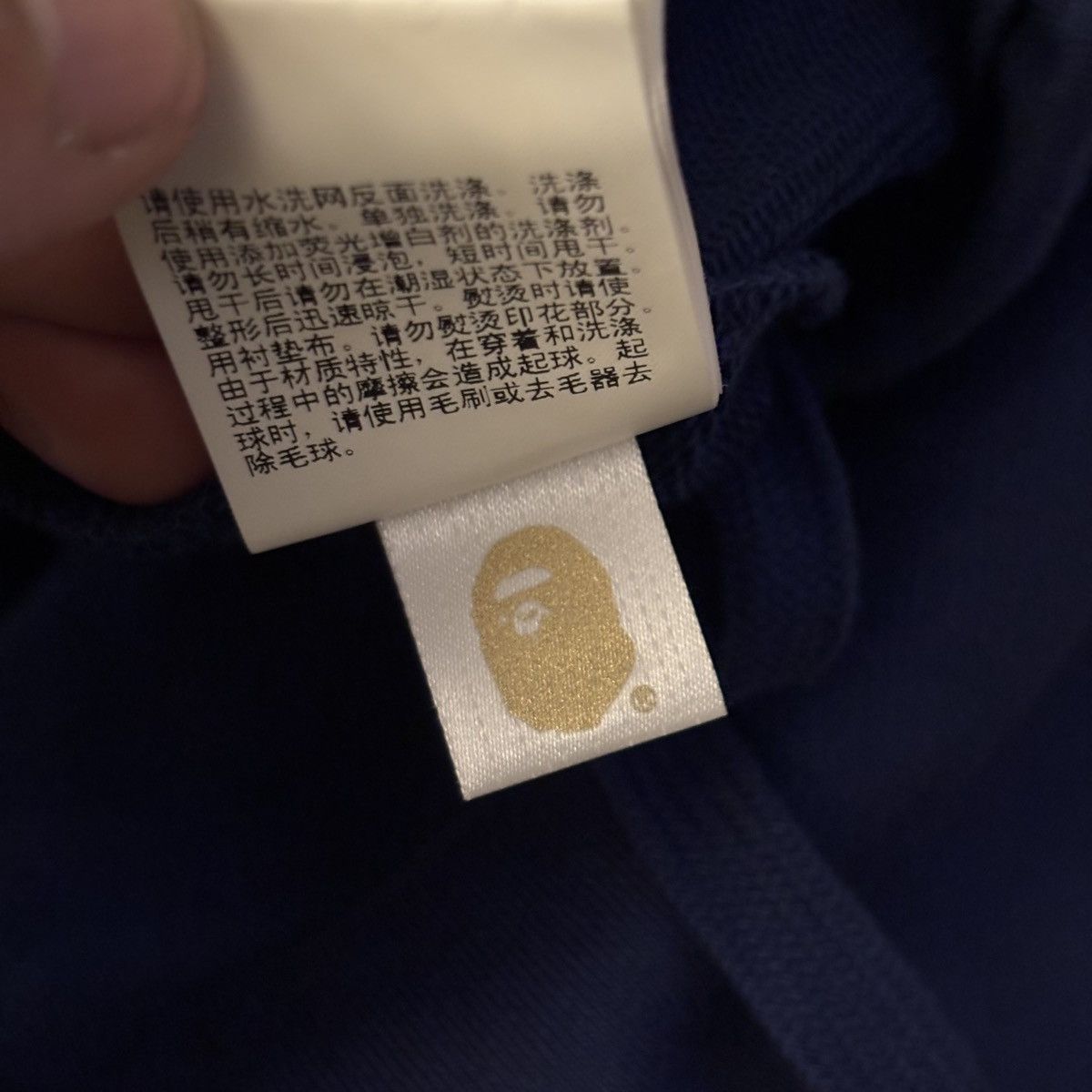 Bape Bape Mens Summer Premium Navy Cotton Shorts Size XL Size US 36 / EU 52 - 7 Thumbnail