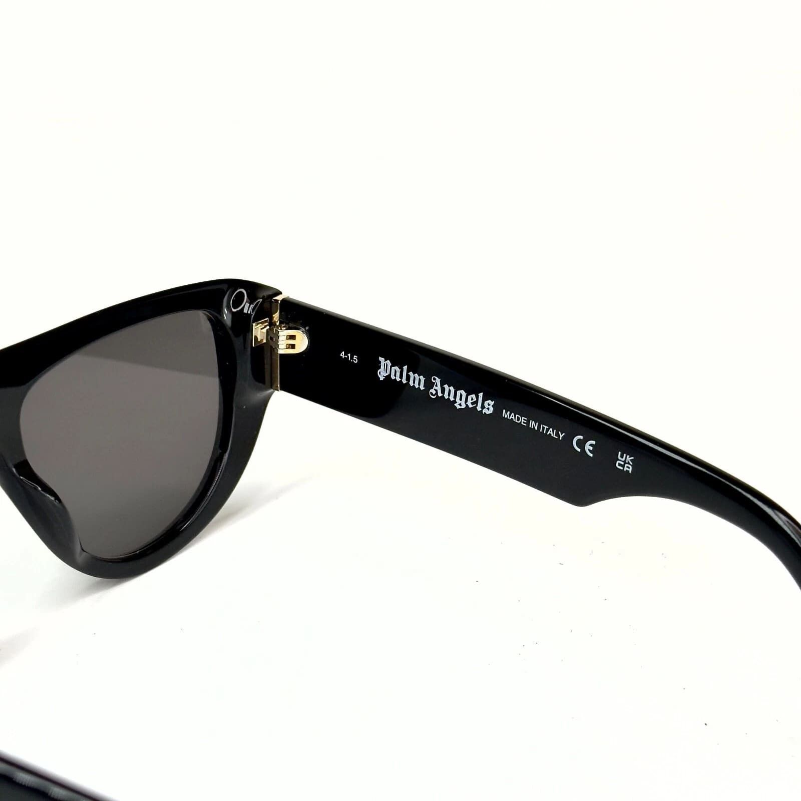 Palm Angels PALM ANGELS PERI105 105 JOSHUA Black Unisex Sunglass Size ONE SIZE - 4 Thumbnail