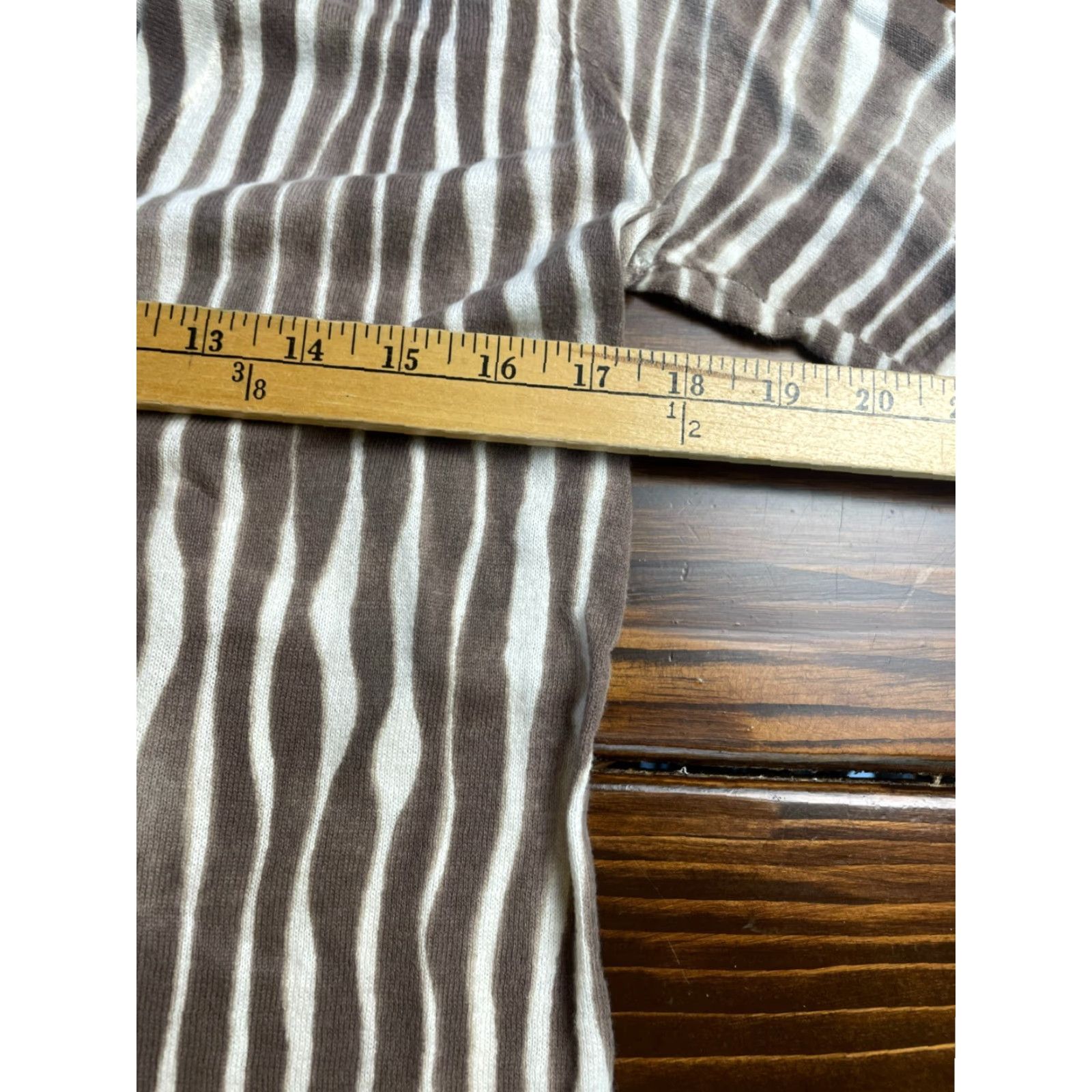 Ann Taylor Ann Taylor Sweater Cardigan Women's Medium White Zebra Animal Print, 100% Cotton, Long Sleeve, Tan White, Zebra Pattern, Regular Fit, Women, Size M Size M / US 6-8 / IT 42-44 - 5 Thumbnail