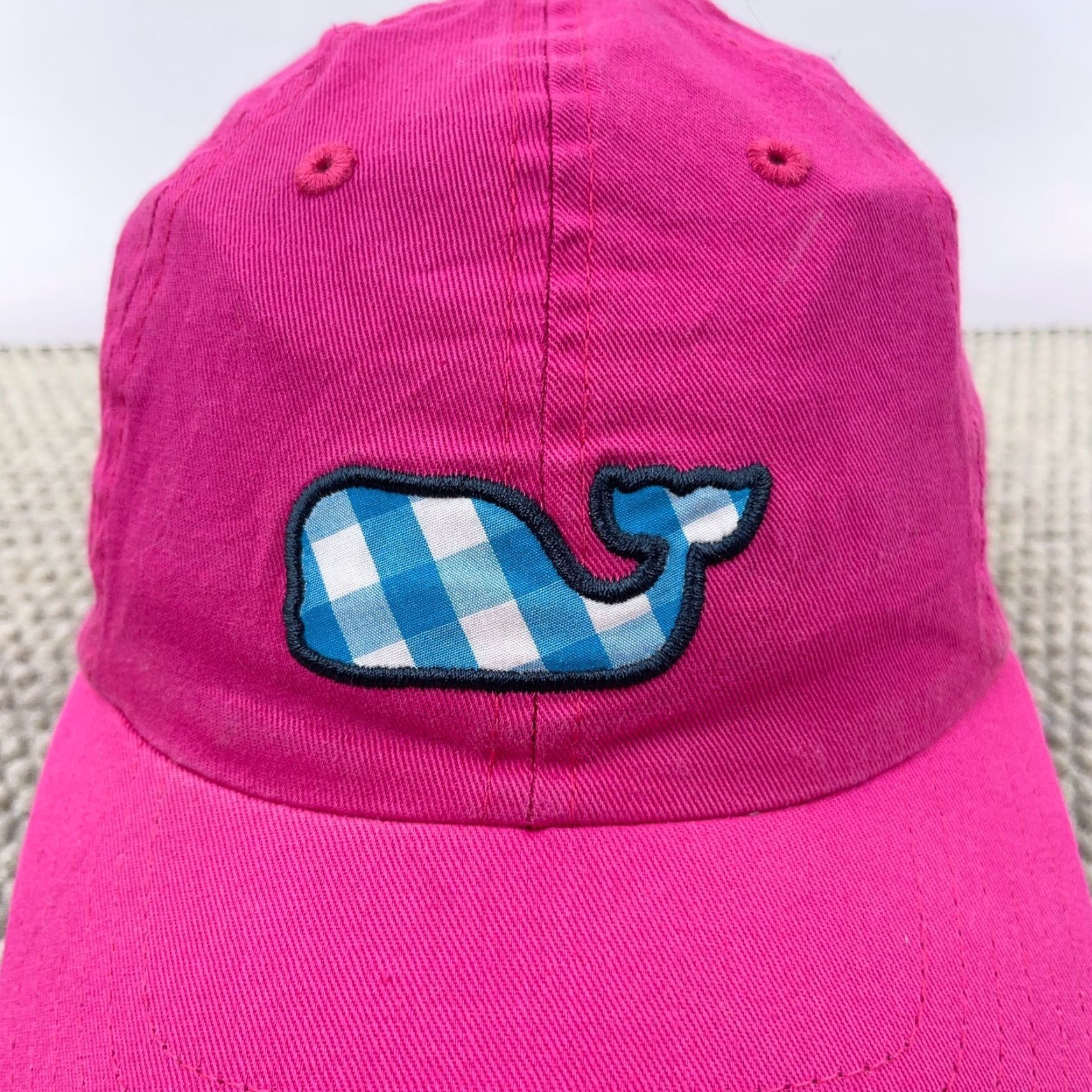 Vineyard Vines VINEYARD VINES Baseball Cap Adjustable Pink Twill Whale Mens 90s Retro Size ONE SIZE - 3 Thumbnail