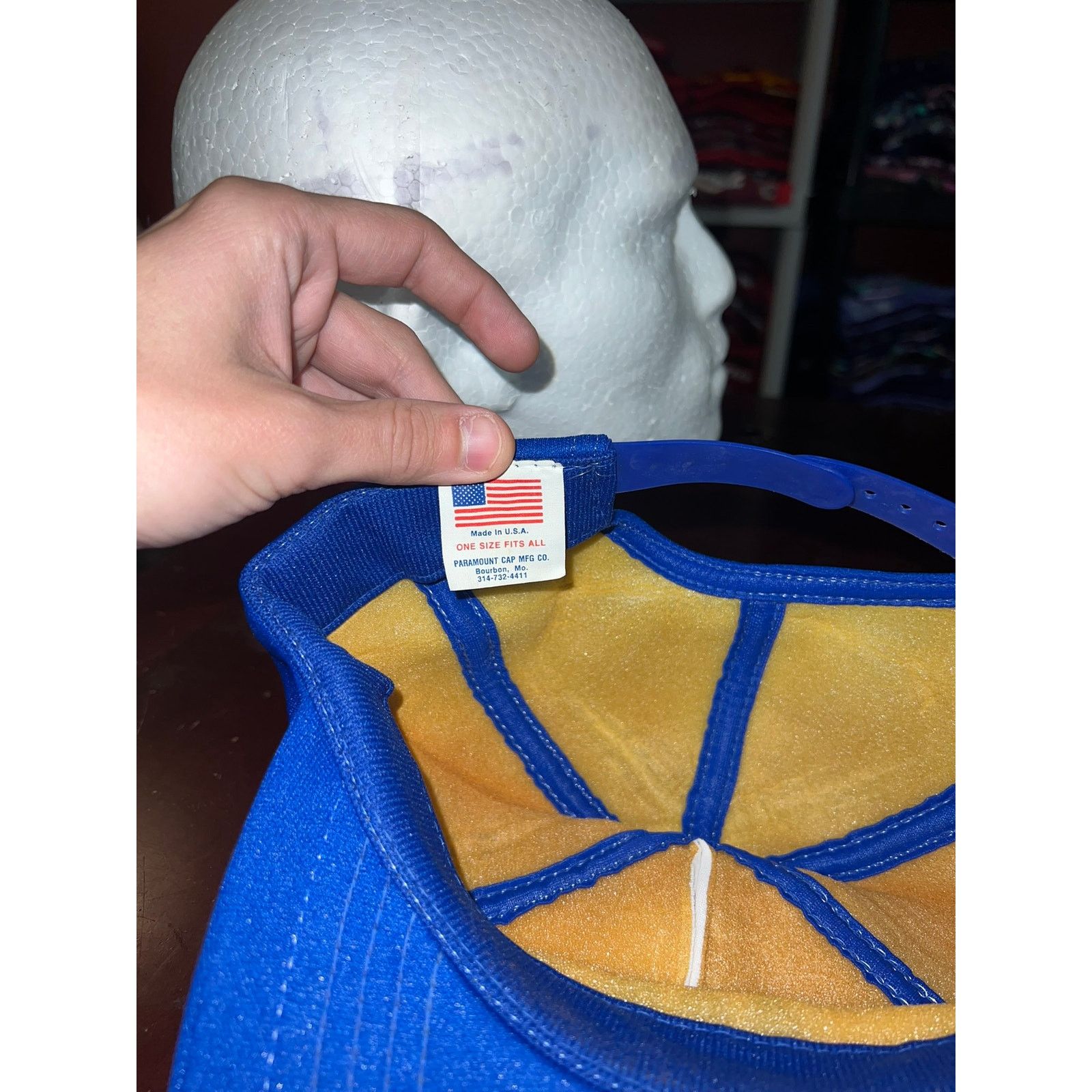Vintage Vintage Sealed Air Hat White Blue Logo Bubble Wrap VTG 80s Size ONE SIZE - 8 Thumbnail