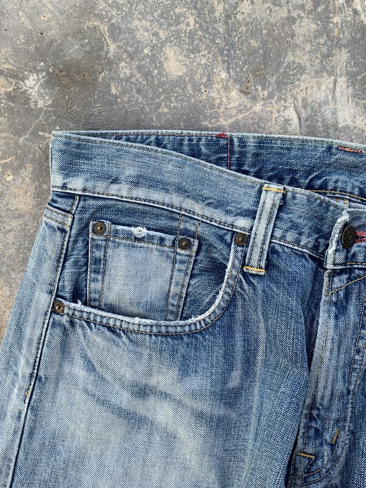 Edwin vintage edwin 504 blue jeans faded japan Size US 33 - 4 Thumbnail