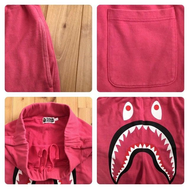 Bape BAPE Pink Shark sweat shorts a bathing ape ★size L Size US 34 / EU 50 - 7 Thumbnail