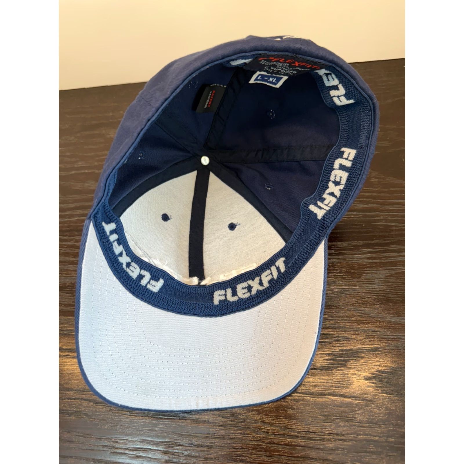 Vintage SpaceX Hat Mens Large Blue Flexfit Yupoong Performance Space Embroidered Logo Size ONE SIZE - 6 Thumbnail