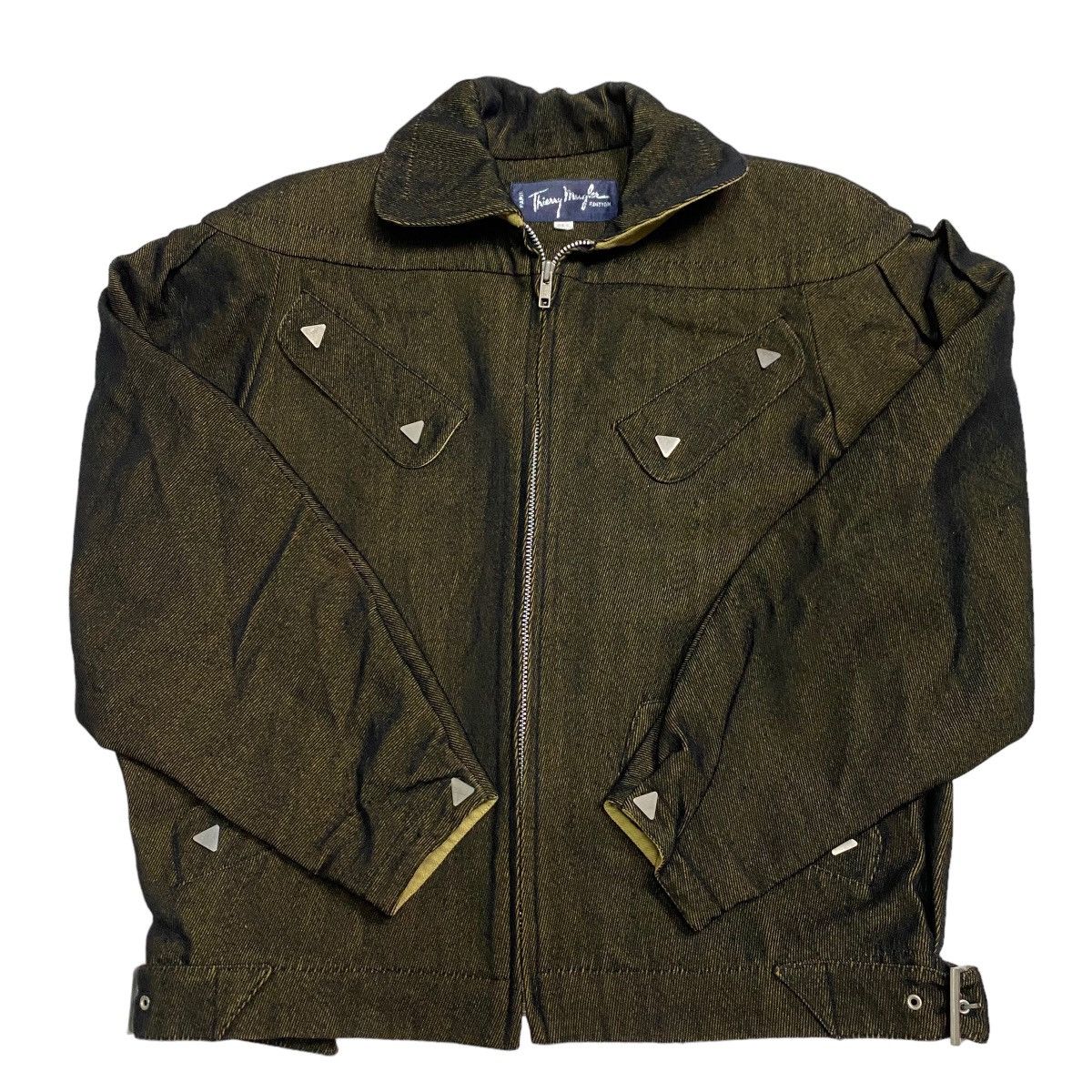 Thierry Mugler Thierry Mugler 80s denim triagle metal button Size US M / EU 48-50 / 2 - 10 Thumbnail