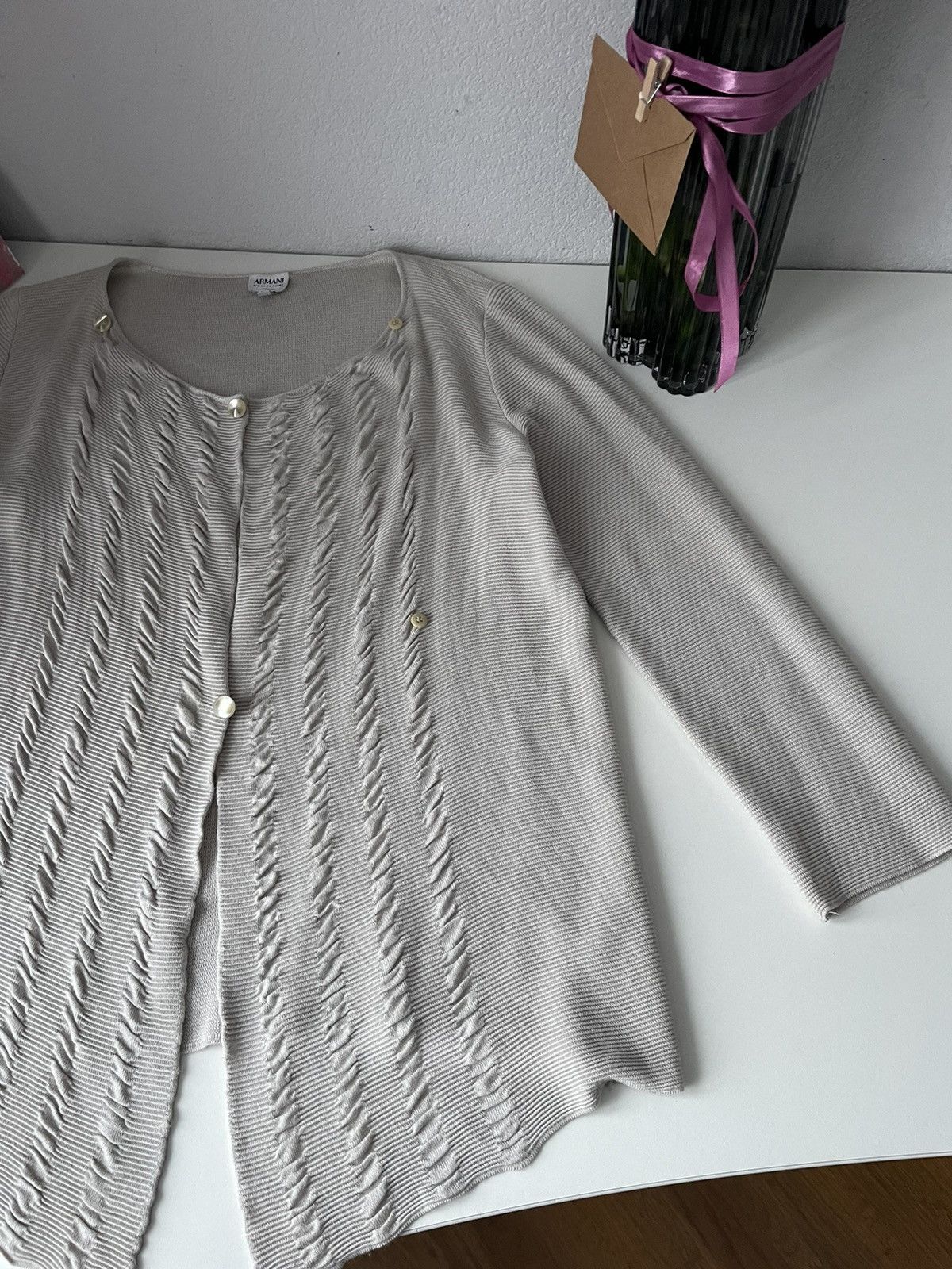 Armani Collezioni Armani Collezioni Deanna Spa Wrap Front Sweater VERY RARE Size M / US 6-8 / IT 42-44 - 6 Thumbnail