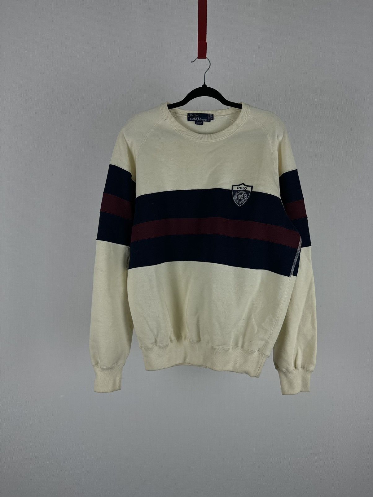 Polo Ralph Lauren Ralph Lauren Round Neck Sweatshirt with Shield Stripe 1990s Size US S / EU 44-46 / 1 - 6 Thumbnail