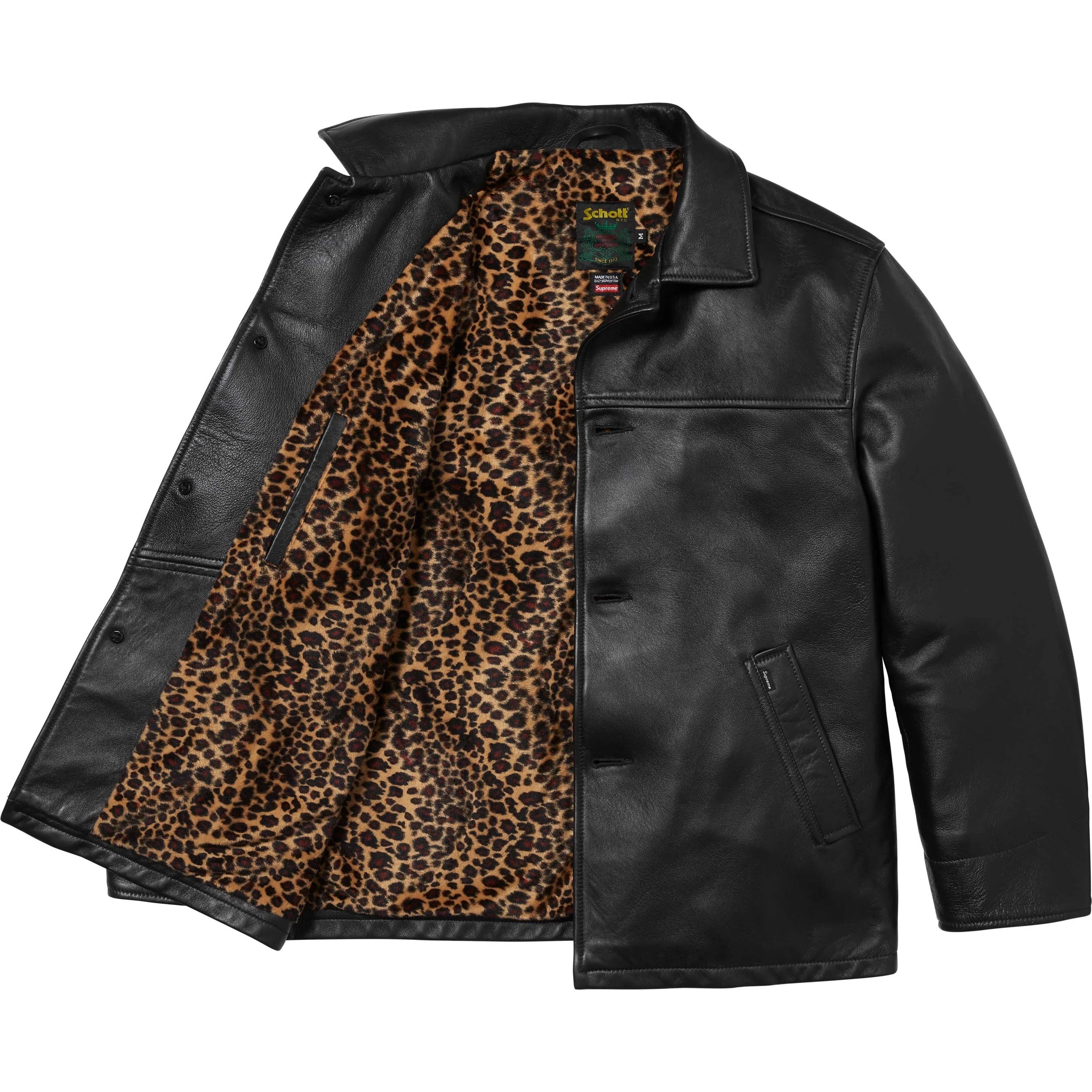 Schott × Supreme Supreme Schott Leather Car Coat Size US L / EU 52-54 / 3 - 2 Thumbnail
