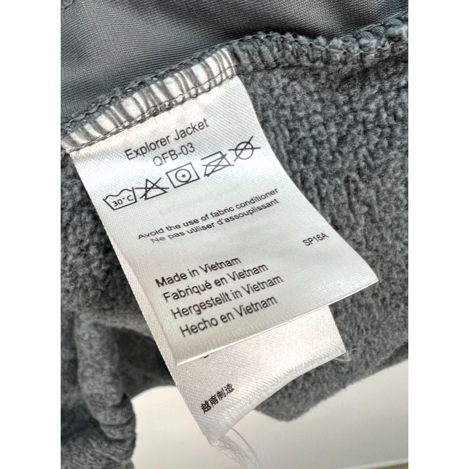Rab RAB Jacket Fleece Full Zip XL Men's Gray Size XL Regular Pattern: Solid Size US XL / EU 56 / 4 - 7 Thumbnail