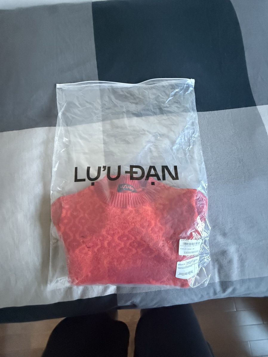 LUU DAN LU'U DAN Orange & Red Shrunk Sweater Size US S / EU 44-46 / 1 - 5 Thumbnail