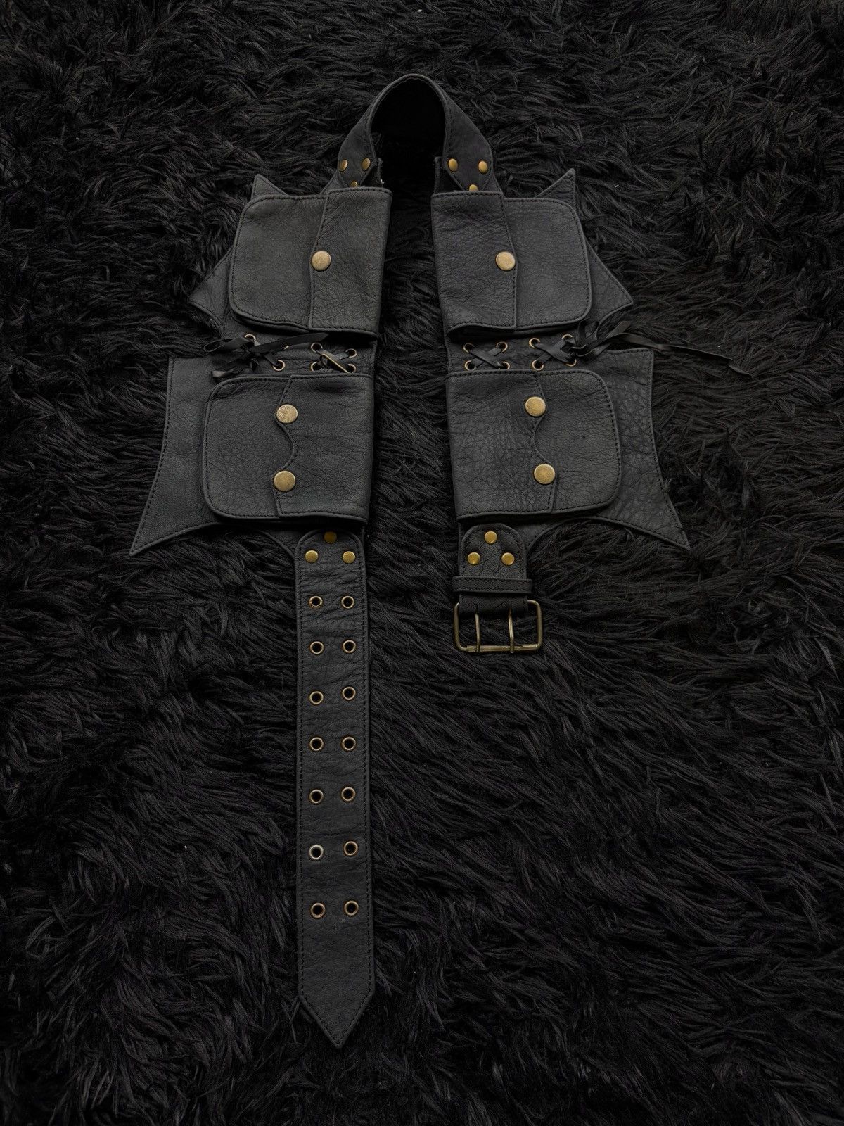 KMRii Kmrii Style Avant Garde Archive Leather Pocket Belt Bag Size ONE SIZE - 8 Thumbnail