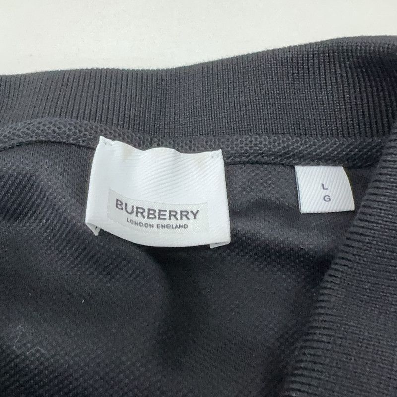 Burberry Burberry Black Short Sleeve Polo Shirt for Men 0079 Size US L / EU 52-54 / 3 - 1 Thumbnail
