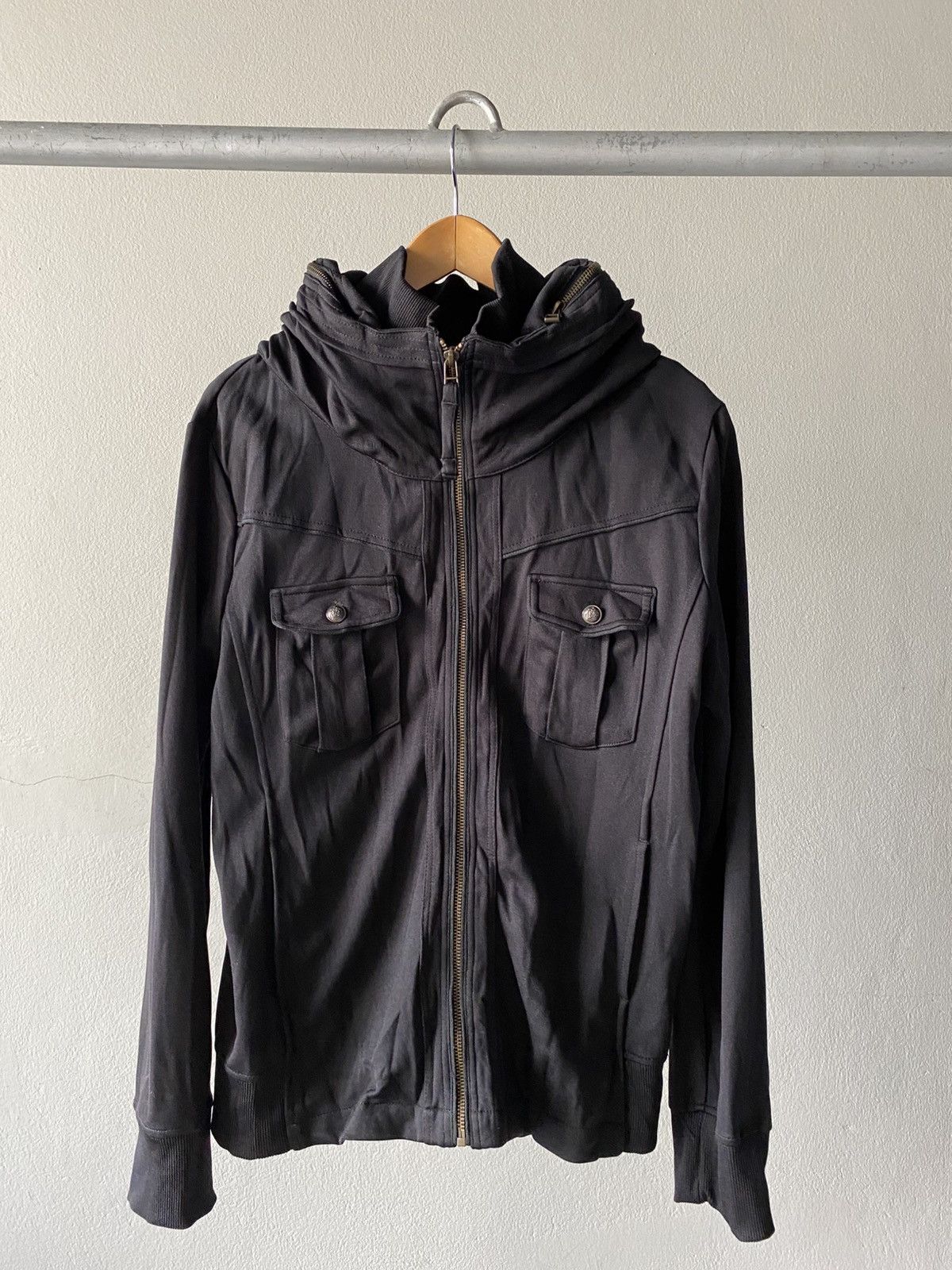 Other Crazy Devil Black Punk Zip Hoodie Jacket with Front Pockets. Size US S / EU 44-46 / 1 - 14 Thumbnail