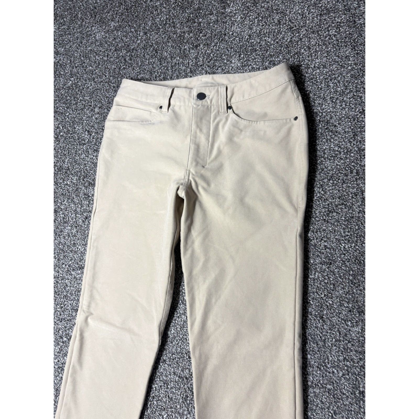 Lululemon Lululemon ABC Pants Mens 32x28 Slim Fit Utilitech Canvas Twill LM5ABN Chino Casual Business Travel Pant Beige 5-Pocket Mens Slim fits Men Size US 32 / EU 48 - 7 Thumbnail