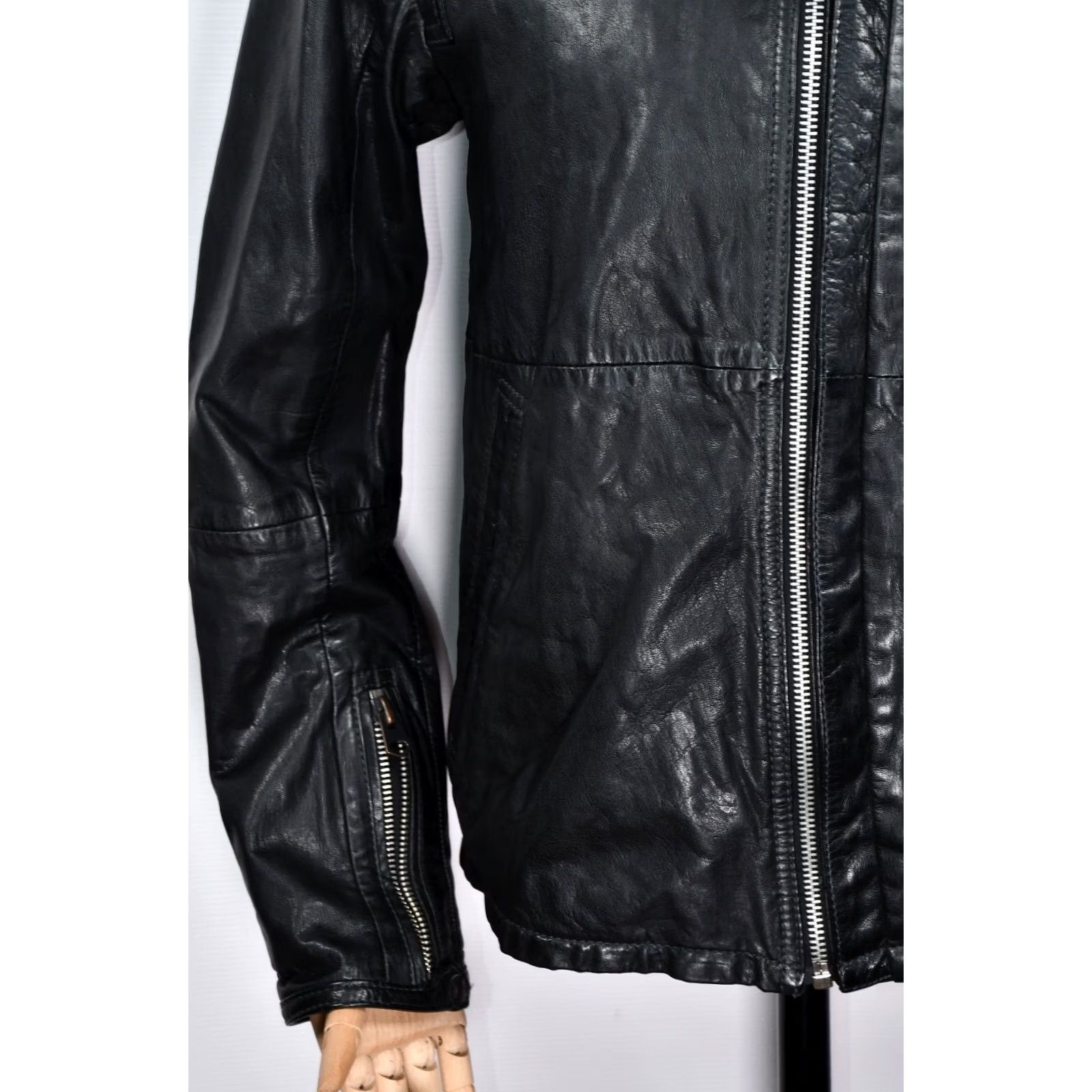 G-Star G-Star RCO Brando Leather Jacket XL Men's Black Leather Classic Biker Zip Casual 57cm 70cm 48cm Size XL Size US XL / EU 56 / 4 - 7 Thumbnail
