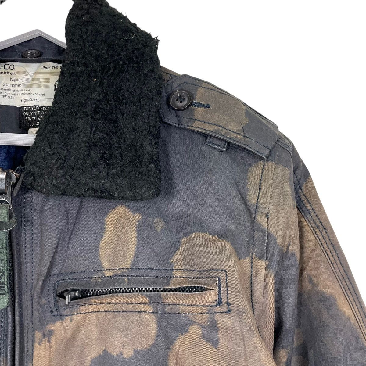 Diesel 💥 DIESEL WAXED BIKER JACKET Size US M / EU 48-50 / 2 - 7 Thumbnail