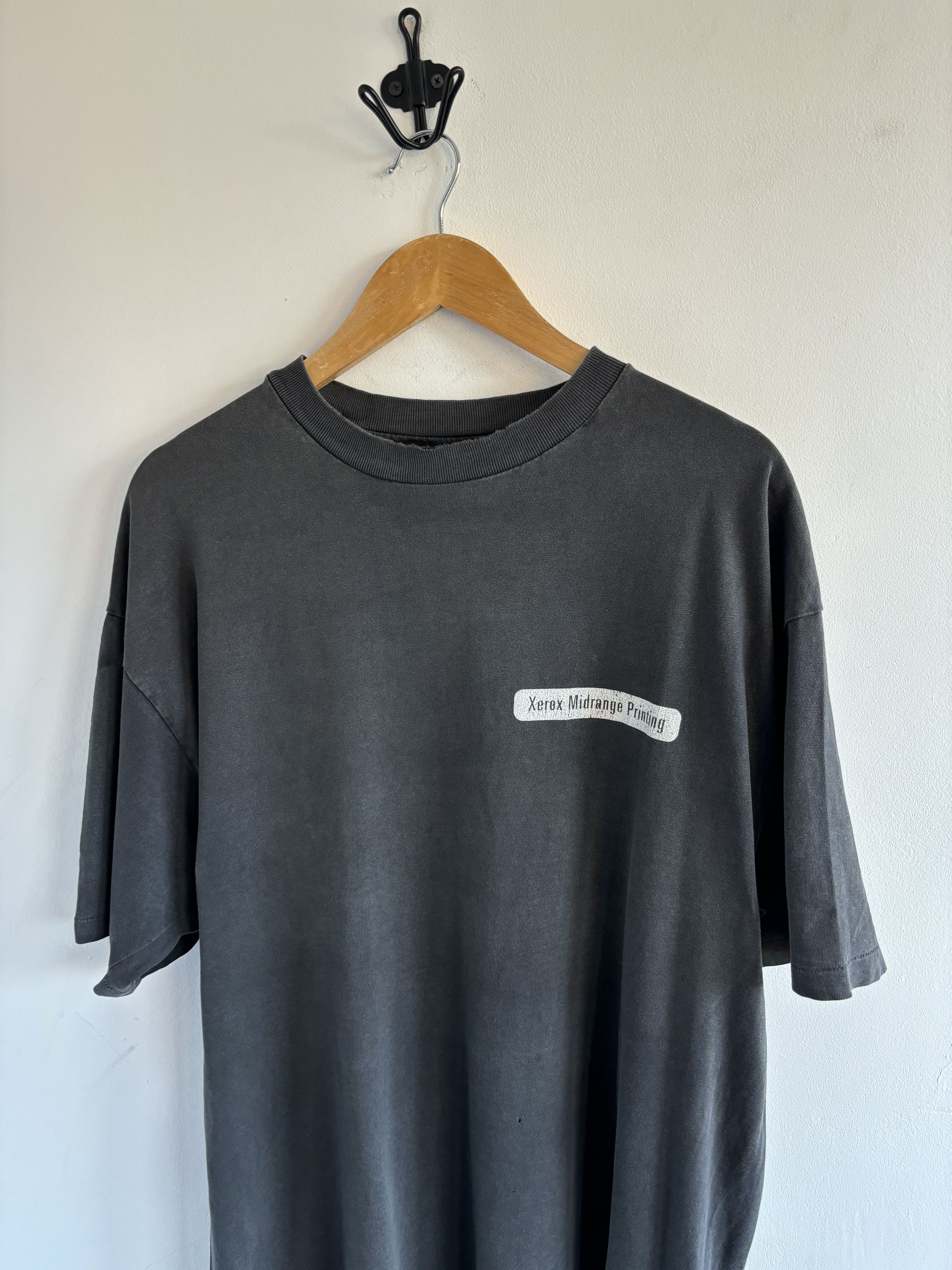 Hanes × Vintage Vintage 90s Xerox Logo Faded Tee Size US XL / EU 56 / 4 - 3 Thumbnail