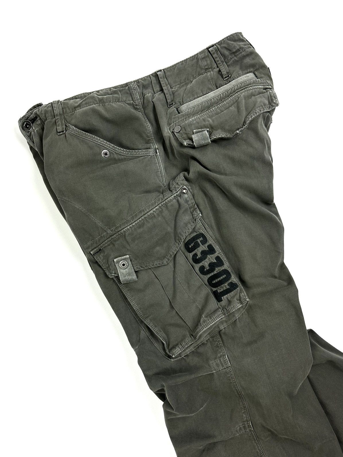 G-Star Vintage G-star Raw 3301 Cargo Pants Grey Japanese Y2K Size US 32 / EU 48 - 9 Thumbnail