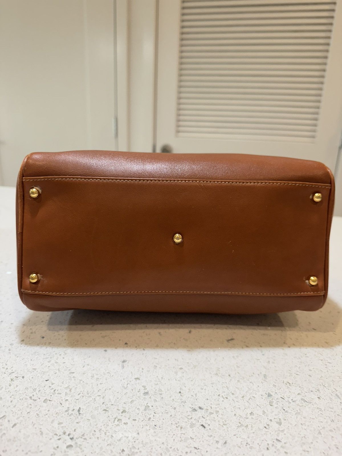 Gucci Gucci Vintage Bamboo Handle Bag - Brown Leather with COA Size ONE SIZE - 11 Thumbnail
