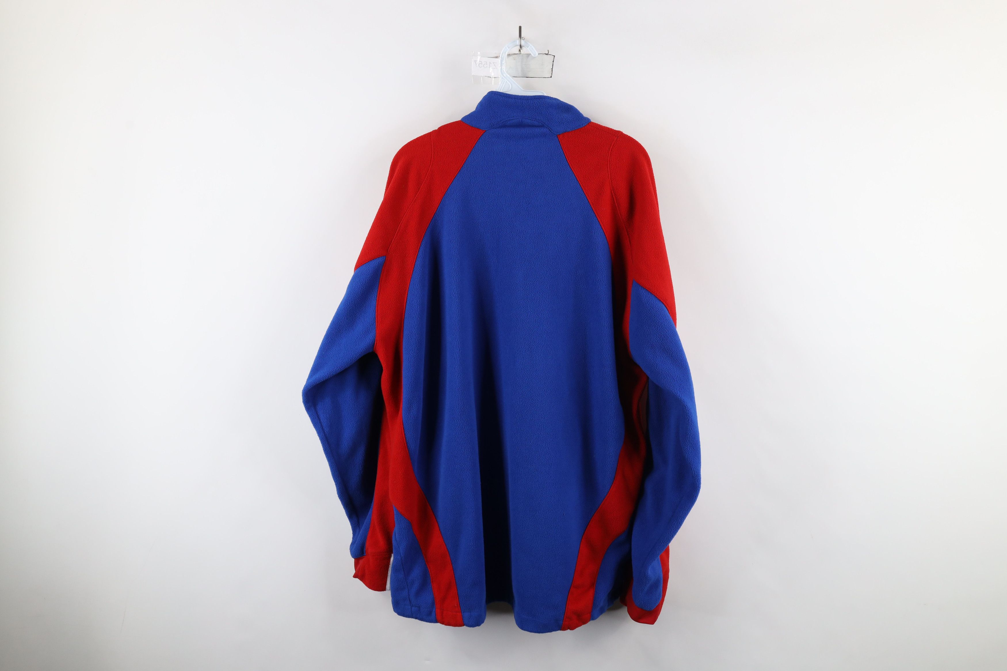 Adidas × Vintage Vintage Adidas Kansas University Full Zip Fleece Jacket Blue Size US M / EU 48-50 / 2 - 12 Thumbnail