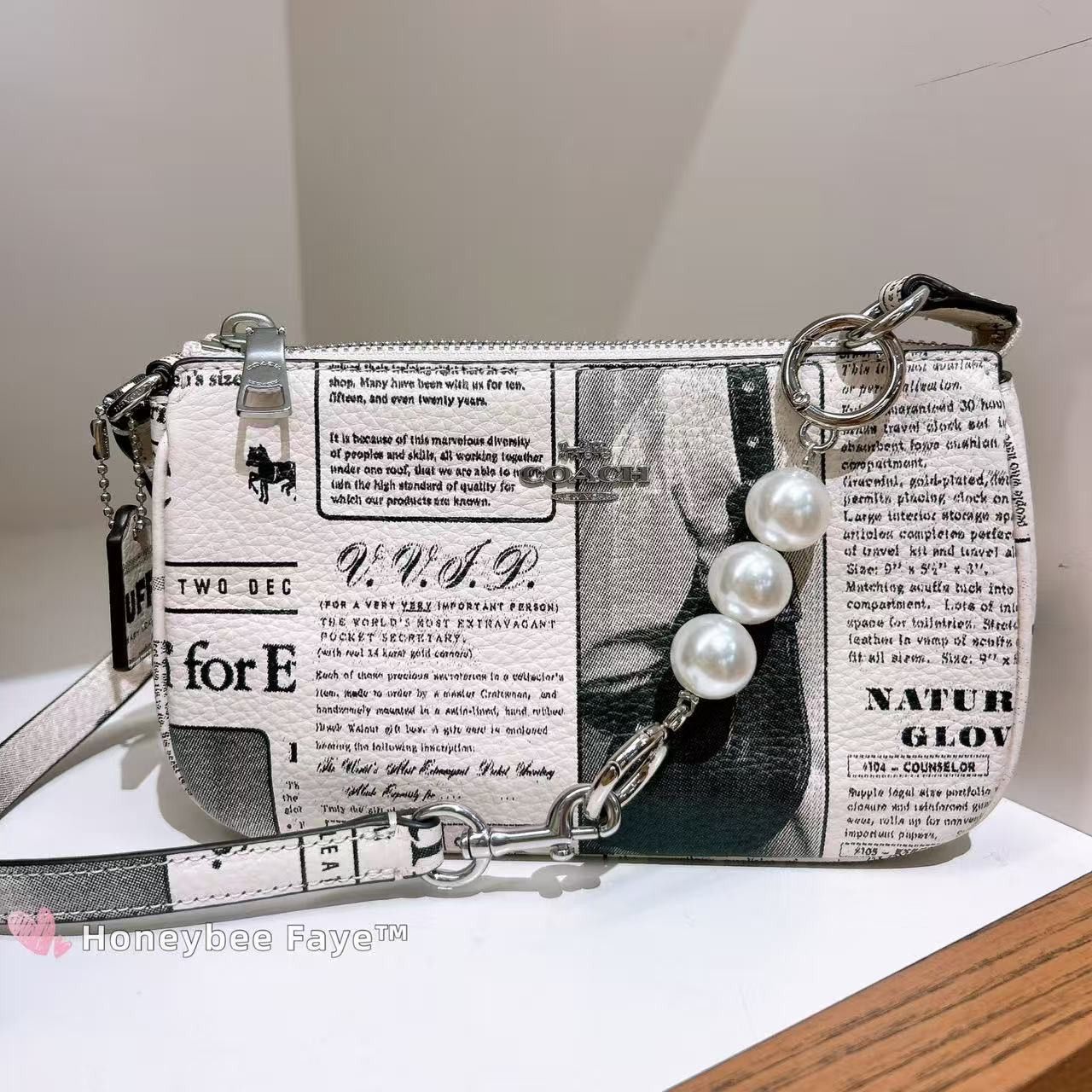 Coach Nwt Coach CDC27 Nolita 19 With Newspaper Print Size ONE SIZE - 1 Thumbnail