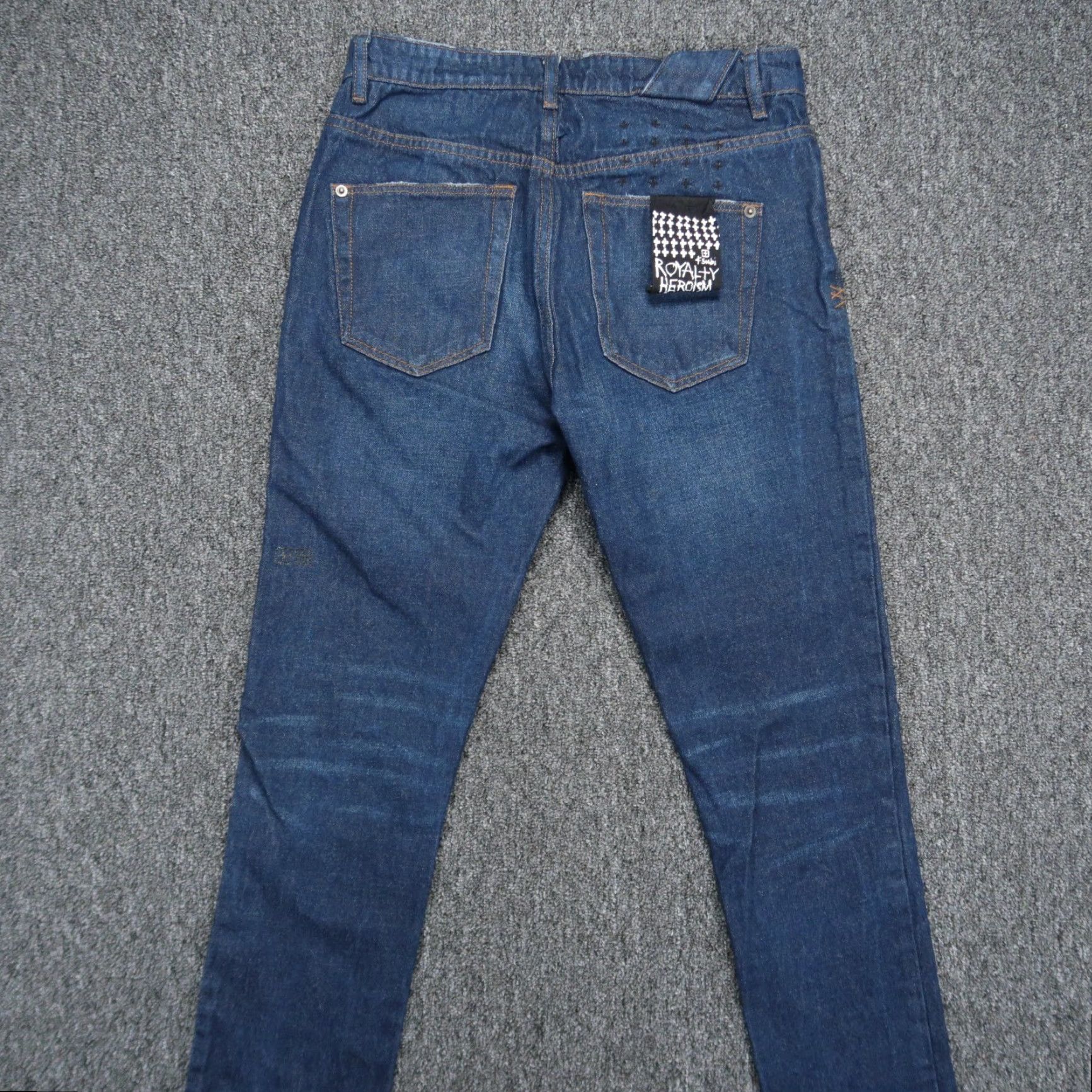 Ksubi KSUBI Jeans Mens 30x31 Blue Chitch Real Deal Denim Button Fly Tapered Jeans Men's Regular 5-Pocket Blue Denim Vintage No N/A Size US 30 / EU 46 - 6 Thumbnail