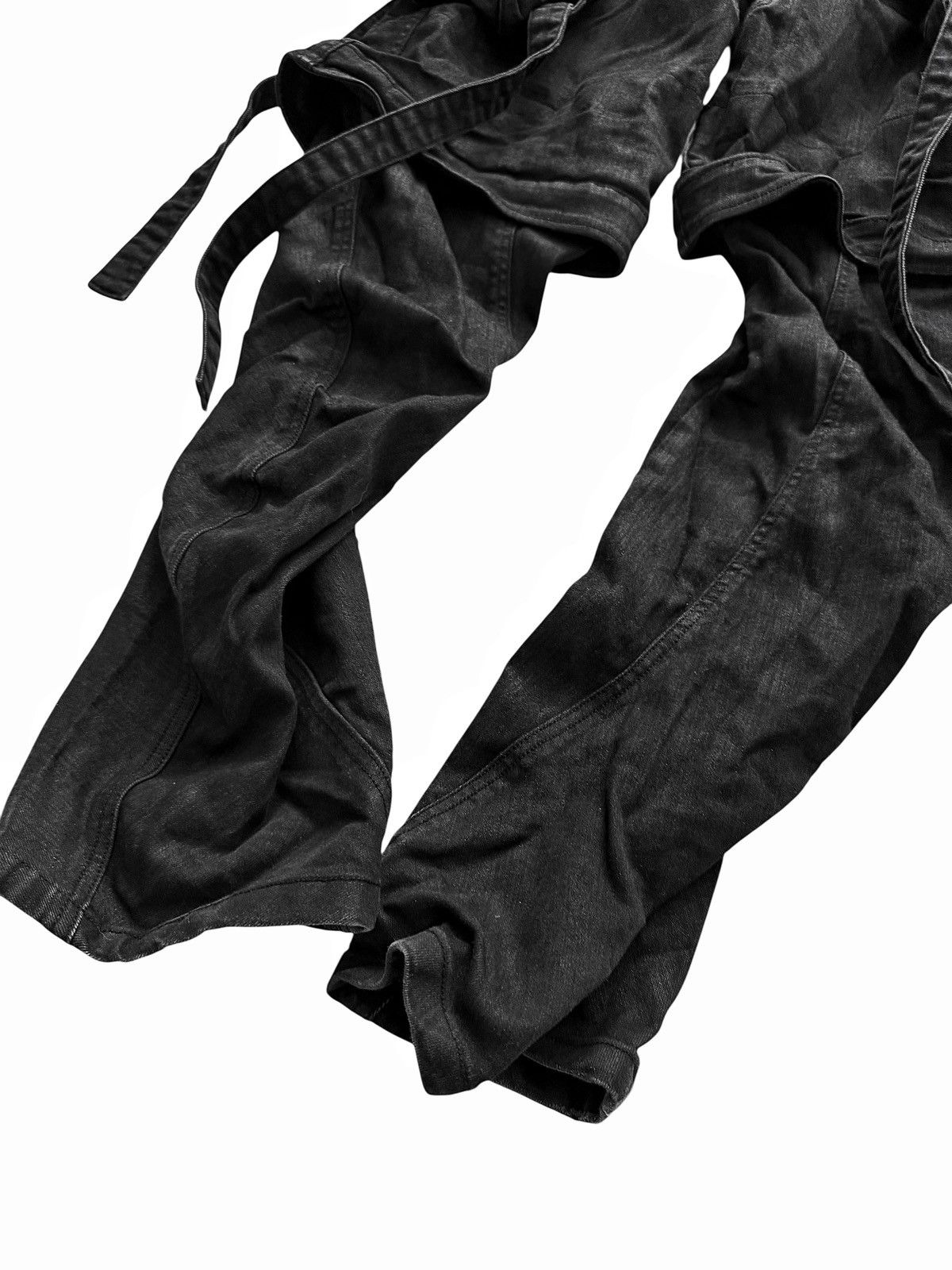 Julius Layered Black Wax Denim Gas Mask Cargo Size US 32 / EU 48 - 5 Thumbnail
