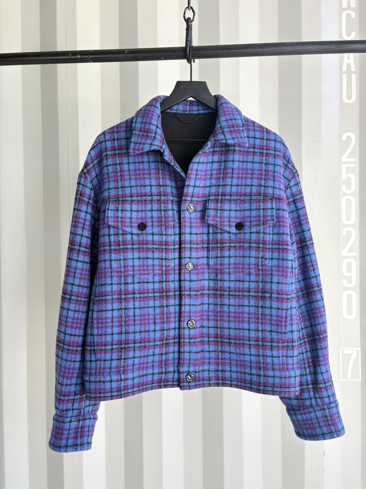 Louis Vuitton Oversize Blue Trucker Flannel Jacket Size US M / EU 48-50 / 2 - 1 Thumbnail