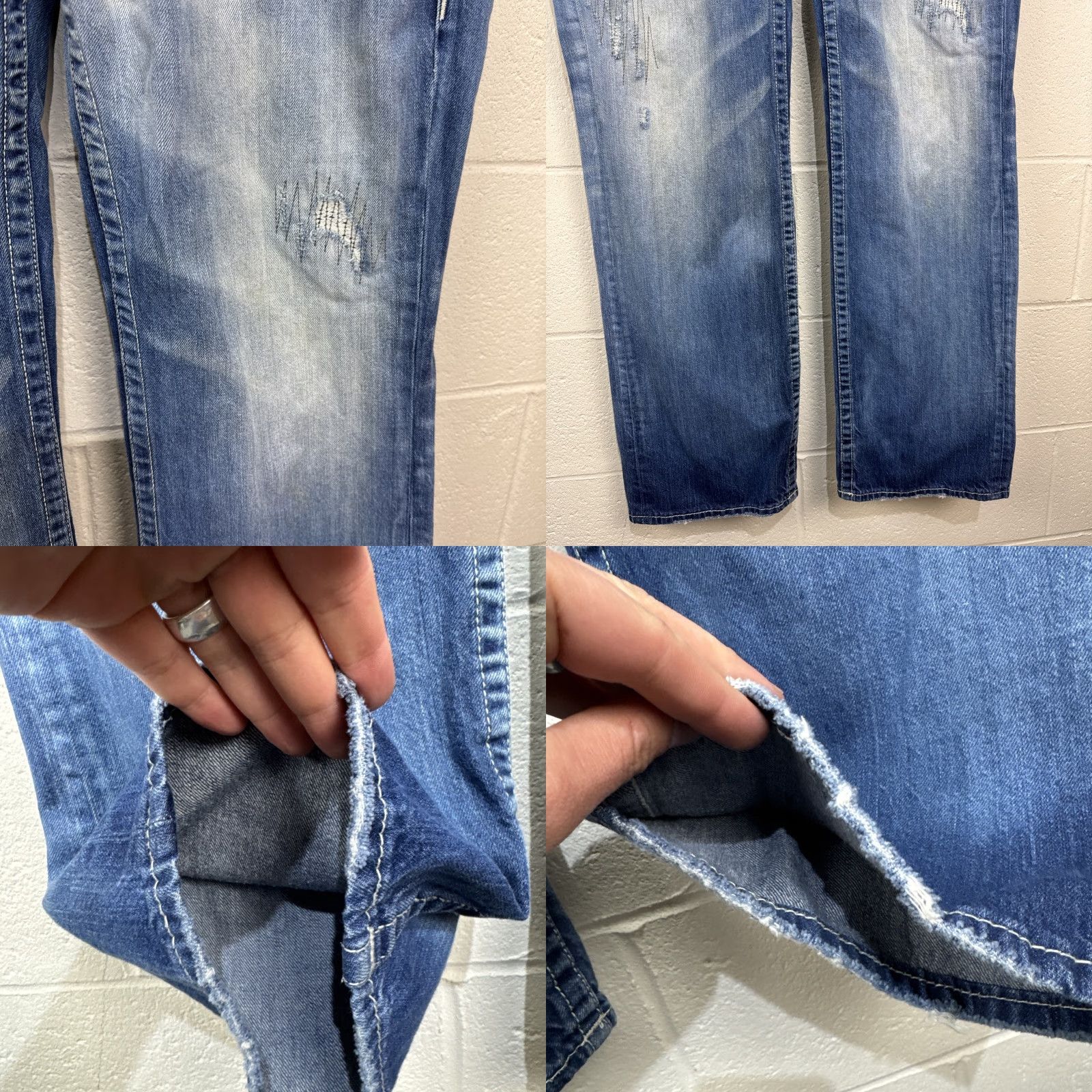 True Religion True Religion Jeans Men Straight Fit Distressed Blue Casual Size 38 Size US 38 / EU 54 - 8 Thumbnail