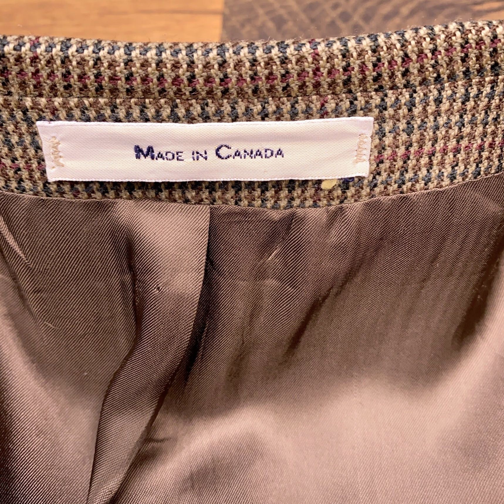 Chaps VINTAGE Chaps Ralph Lauren Sport Coat Blazer Wool Brown Notch Lapel Single-Breasted 50 Big & Tall Extra Long Mens Size 50R - 5 Thumbnail