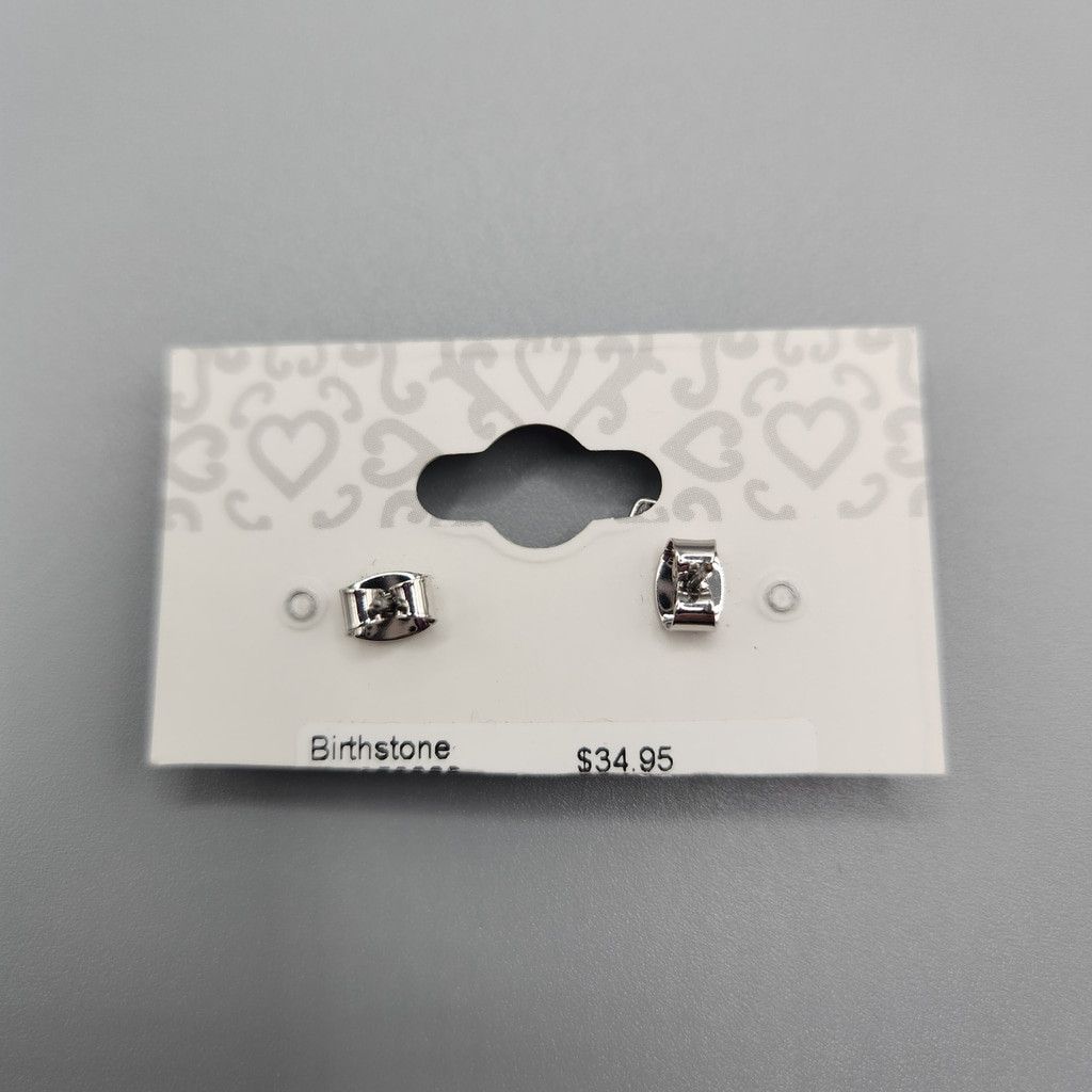 Designer Crystal Heart Stud Earrings Size ONE SIZE - 4 Thumbnail