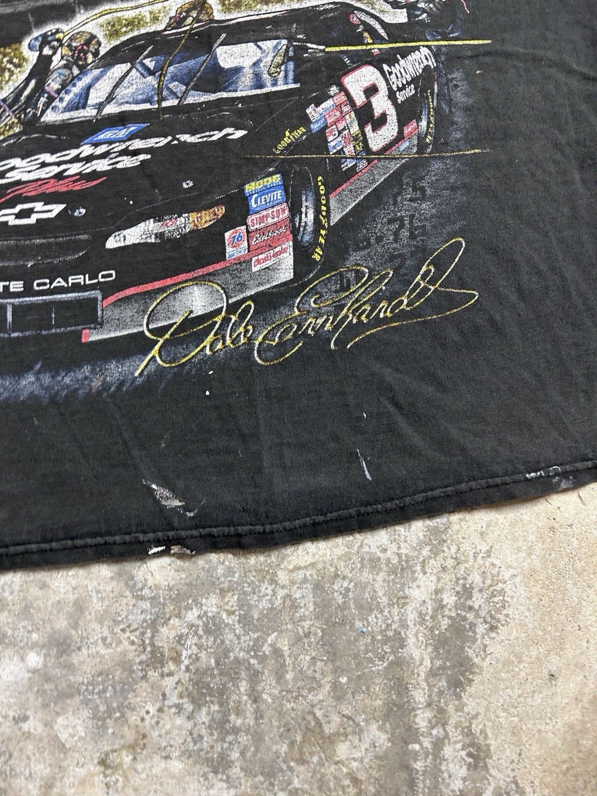 Chase Authentics Vintage Y2K Dale Earnhardt Nascar Racing Faded T-Shirt Size US M / EU 48-50 / 2 - 2 Thumbnail
