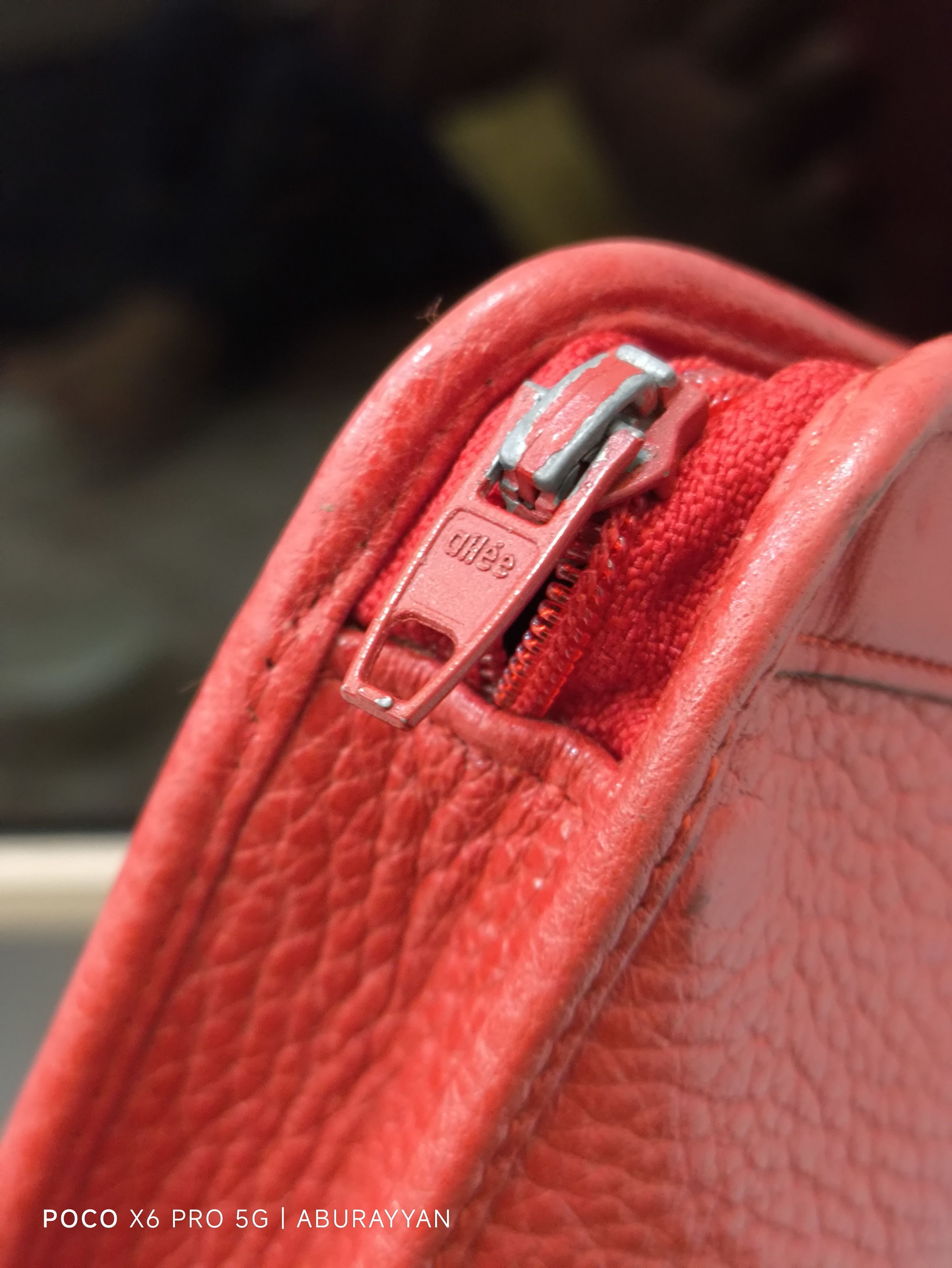 Dior Christian Dior Vintage Red Leather Clutch Toiletries Bag Size ONE SIZE - 7 Thumbnail