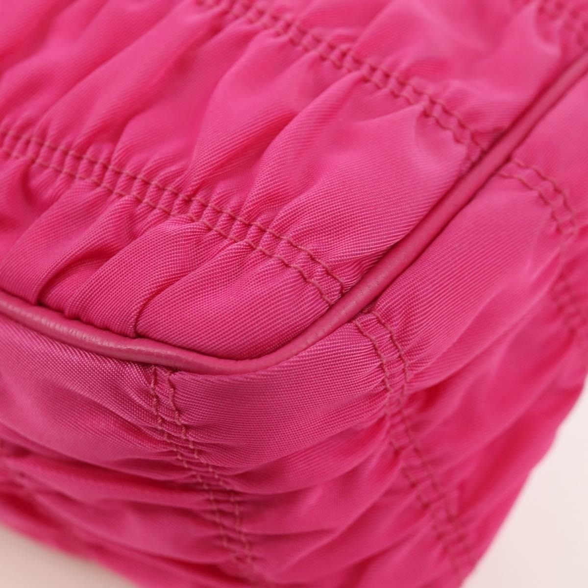 Prada Prada Nylon Chain Shoulder Bag Pink Size ONE SIZE - 4 Thumbnail