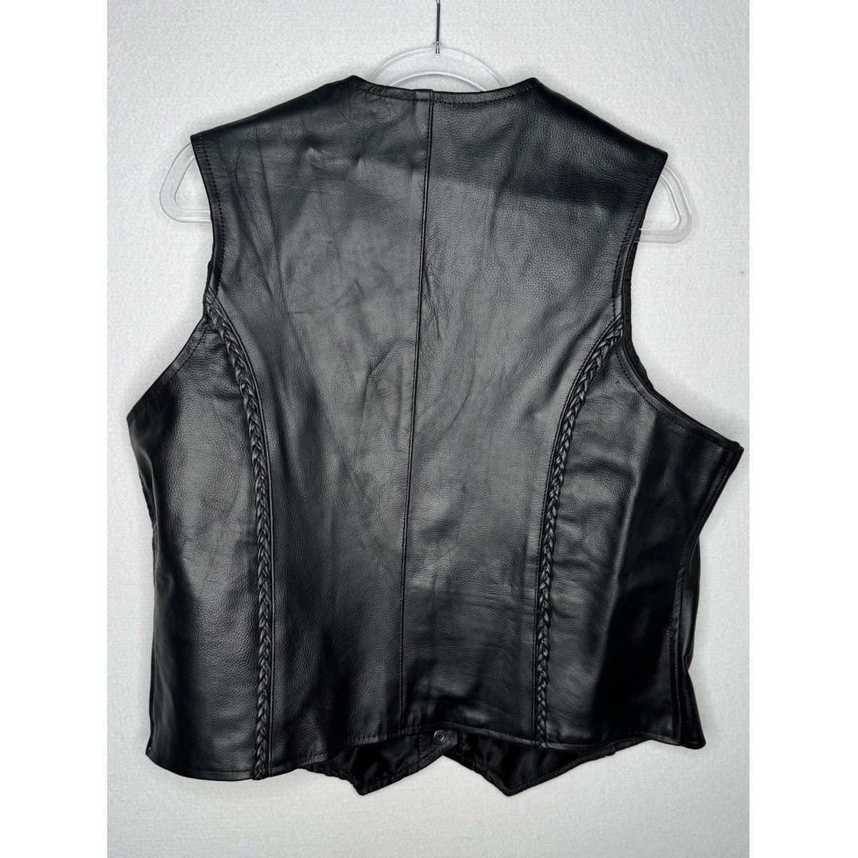 Xelement 1990s Xelement Black Leather Biker Vest Men’s XL NWT Size US XL / EU 56 / 4 - 17 Thumbnail
