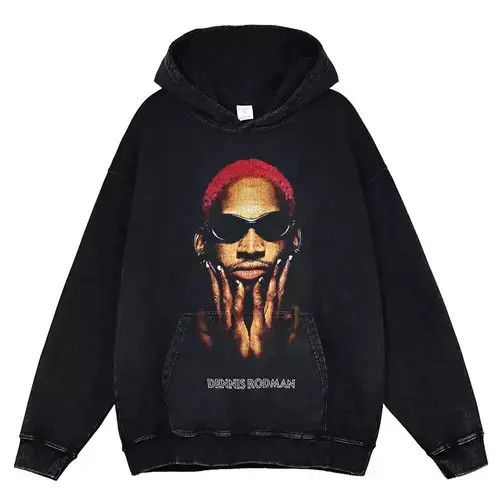 Japanese Brand Hoodie Dennis Rodman Hoodie Size US M / EU 48-50 / 2 - 1 Thumbnail