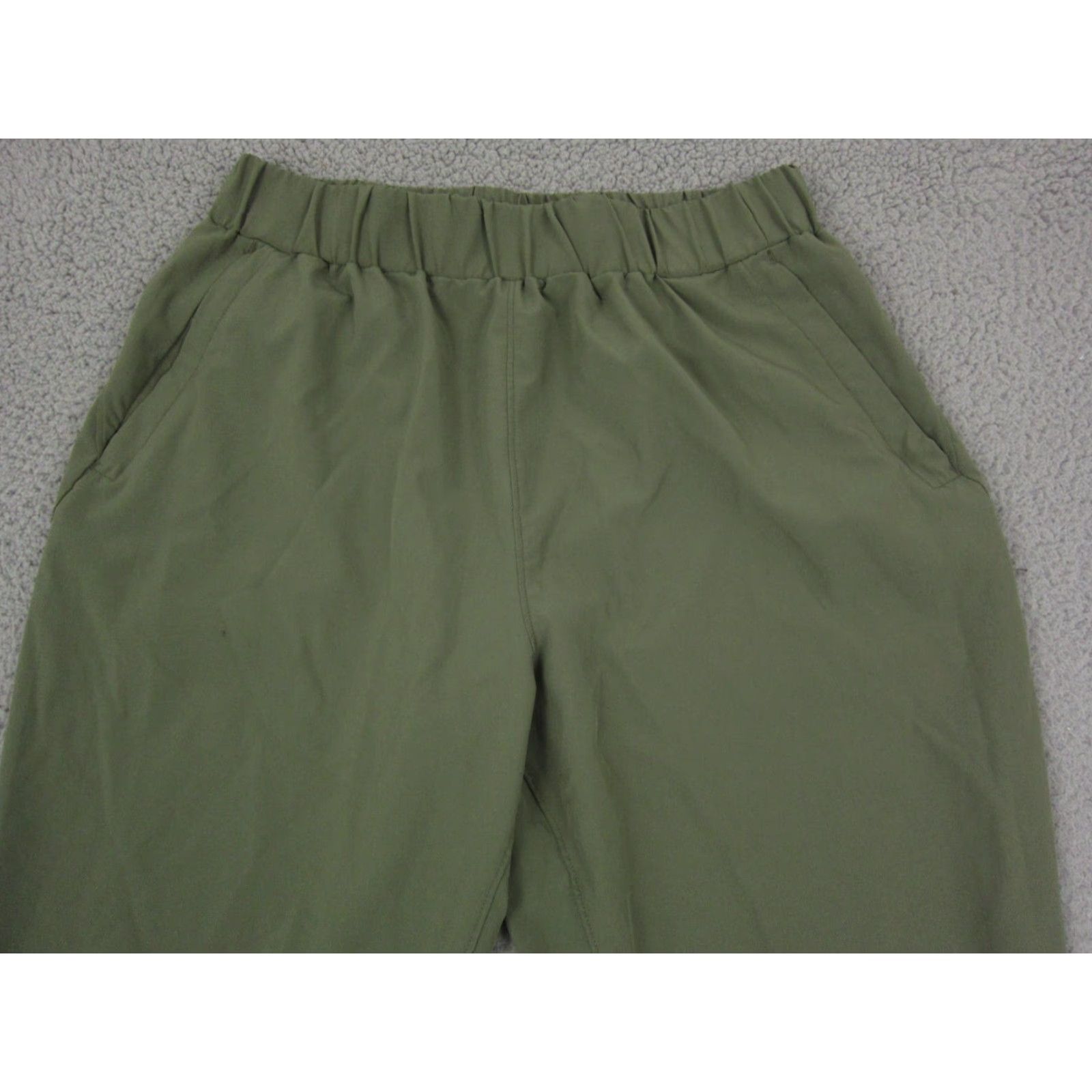 Vintage Bylt Joggers Womens Large Green Pants Baggy Fit Drawstring Poly Spandex Activewear Casual Travel Workwear 90s Style Wide-Leg Inseam 30 in Womens Size 36" / US 14 / IT 50 - 3 Thumbnail