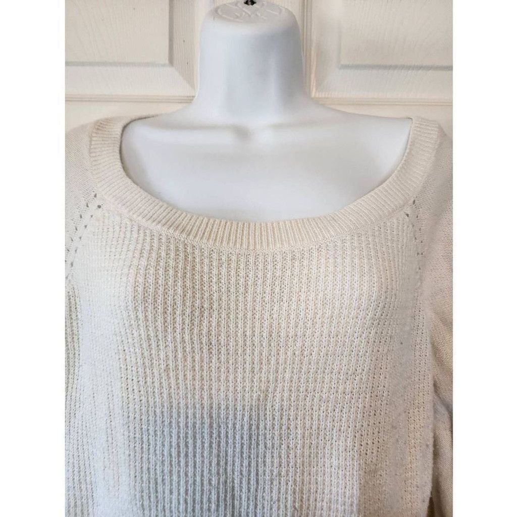 Banana Republic Banana Republic Off White Sweater Size L / US 10 / IT 46 - 3 Thumbnail