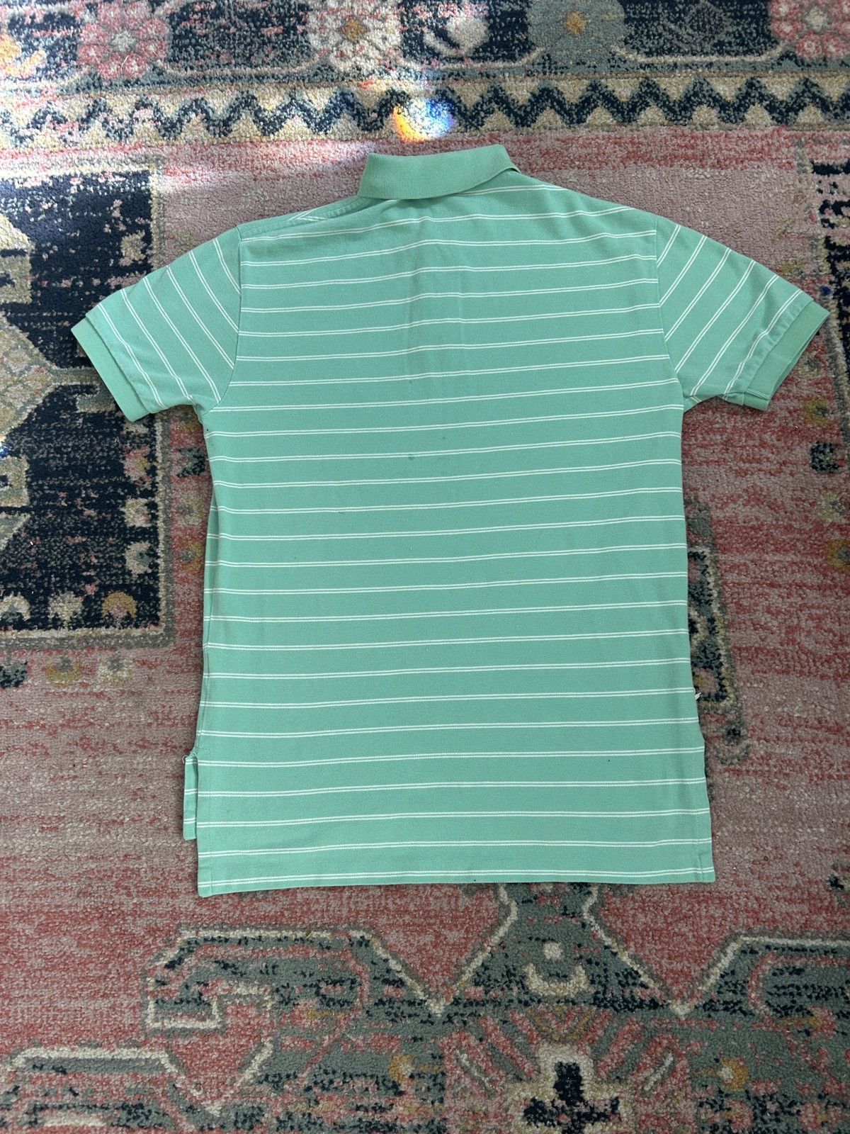 Polo Ralph Lauren Polo Ralph Lauren Green Striped Polo Size US S / EU 44-46 / 1 - 4 Thumbnail