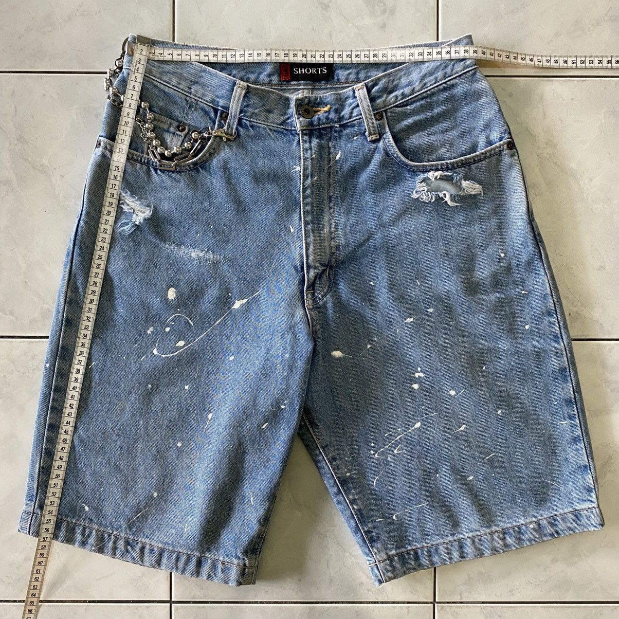 Edwin Edwin Made In Japan Vintage Jeans Shorts Pain Splatter Drip Size US 30 / EU 46 - 16 Thumbnail